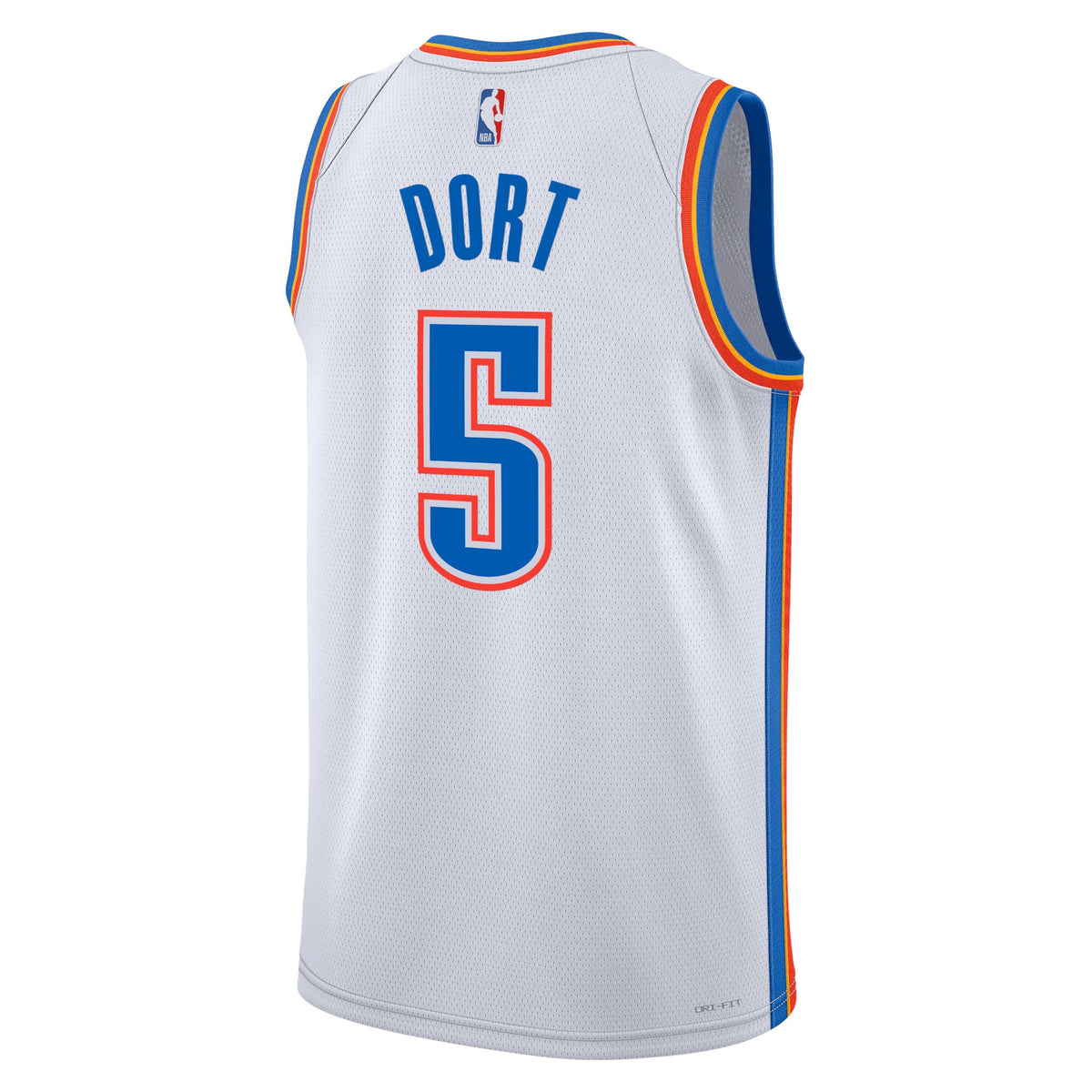 Luguentz Dort Oklahoma City Thunder Association Edition Swingman Basketball Jersey - White - Unisex