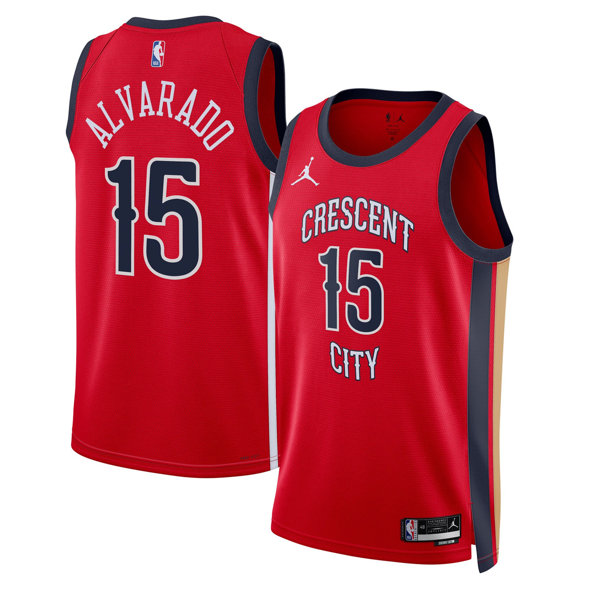 Jose Alvarado New Orleans Pelicans Statement Edition Swingman Basketball Jersey - Red - Unisex