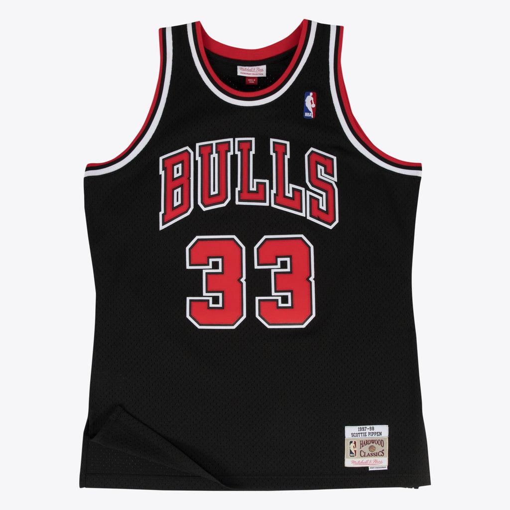 Scottie Pippen Chicago Bulls 1997 - 98 Hardwood Classics Swingman Alternate Basketball Jersey - Black - Mens
