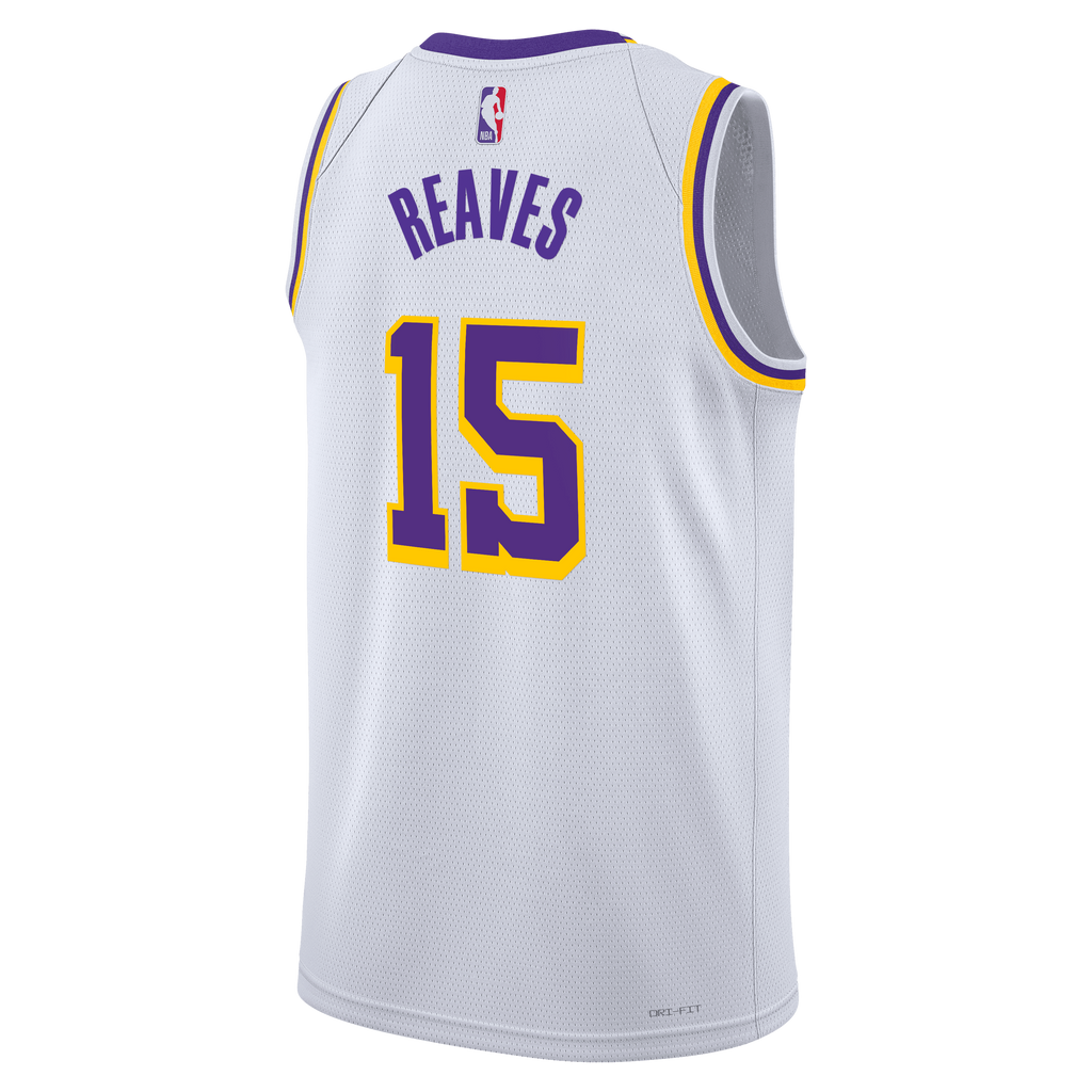 Austin Reaves Los Angeles Lakers Association Edition Swingman Basketball Jersey - White - Unisex