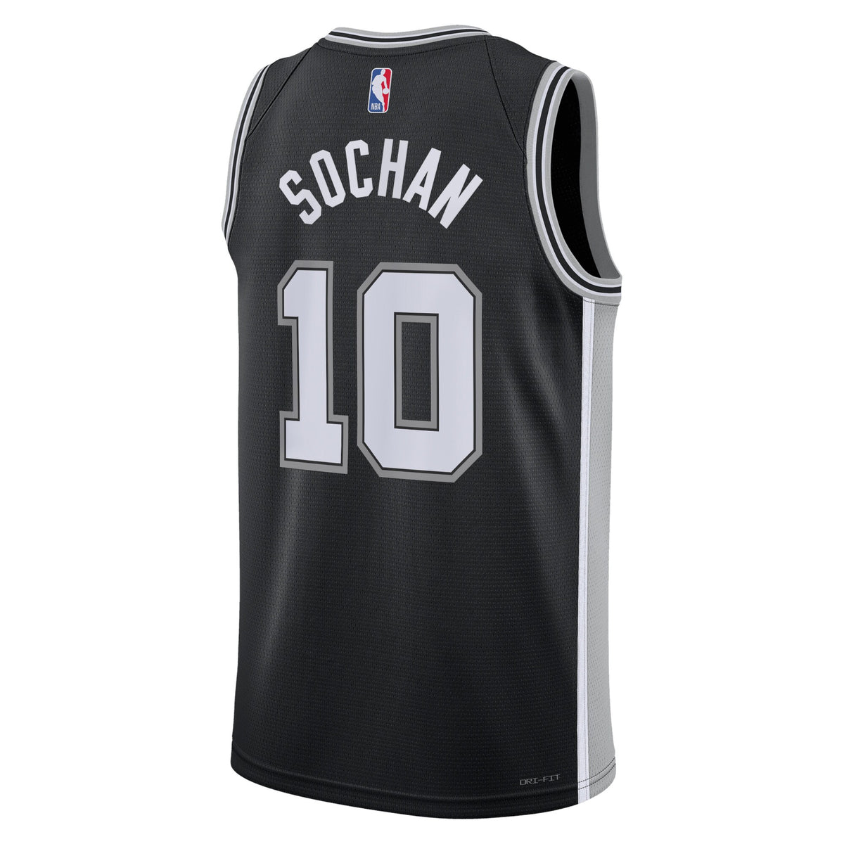 Jeremy Sochan San Antonio Spurs Icon Edition Swingman Basketball Jersey - Black - Unisex