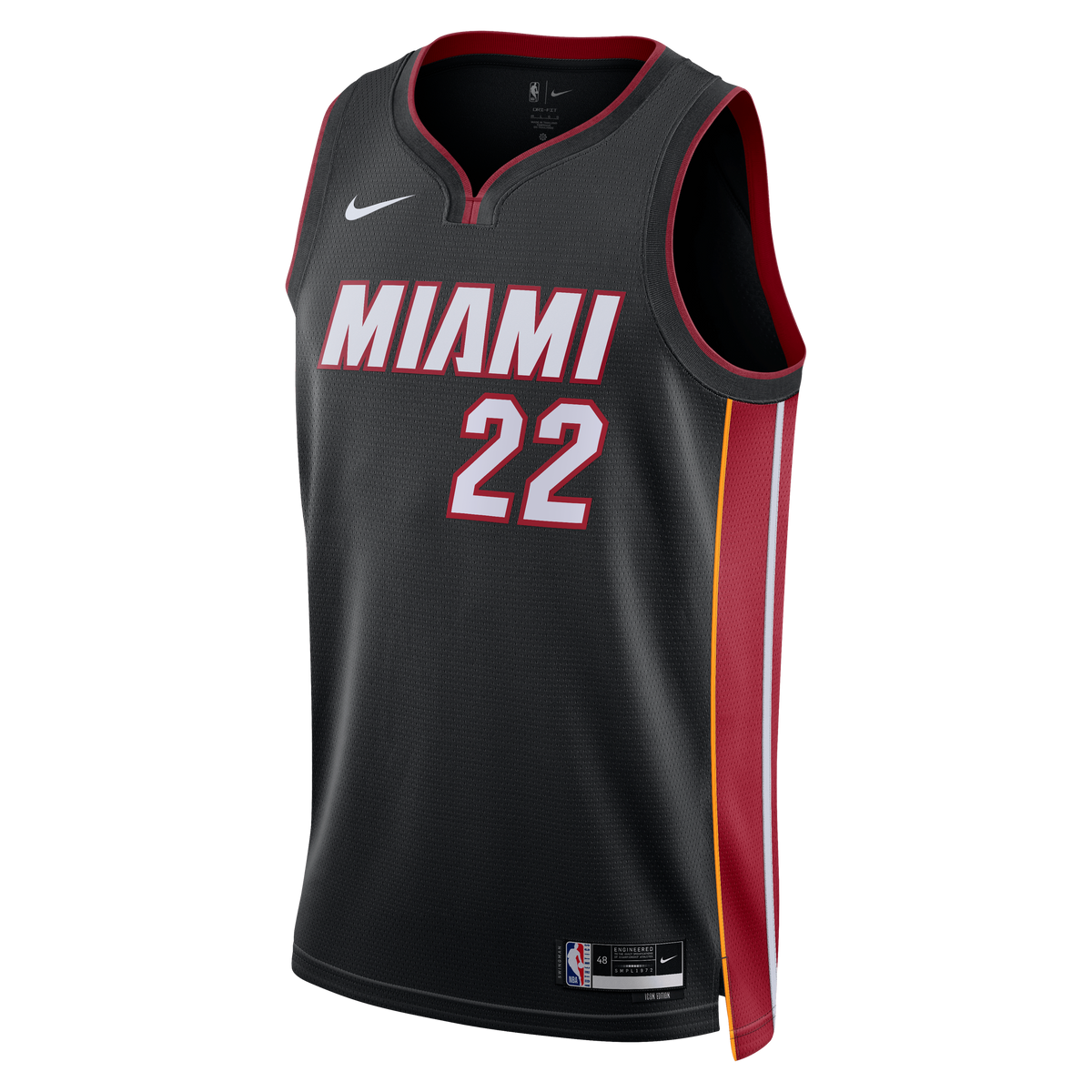 Andrew Wiggins Miami Heat Icon Edition Swingman Basketball Jersey - Black - Unisex