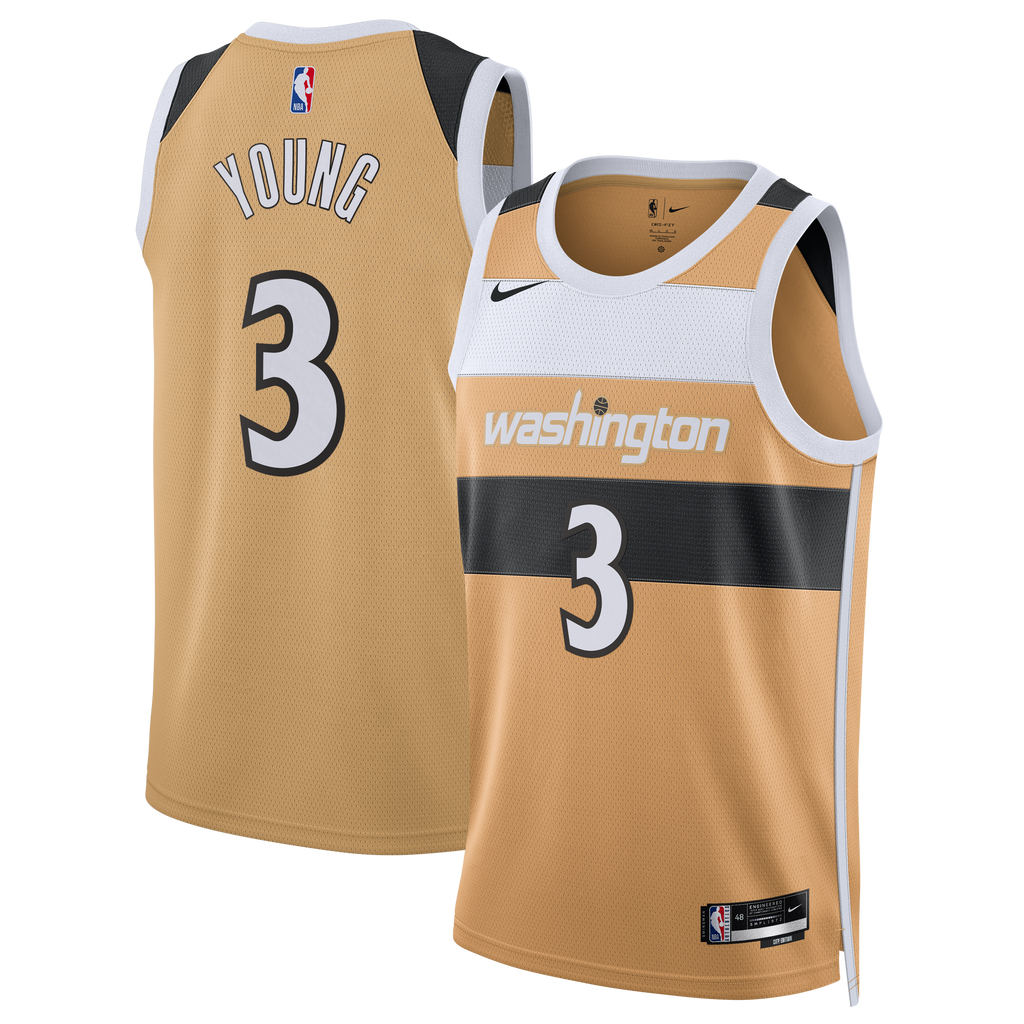 Trae Young Washington Wizards 2025/26 City Edition Swingman Basketball Jersey - Tan - Unisex