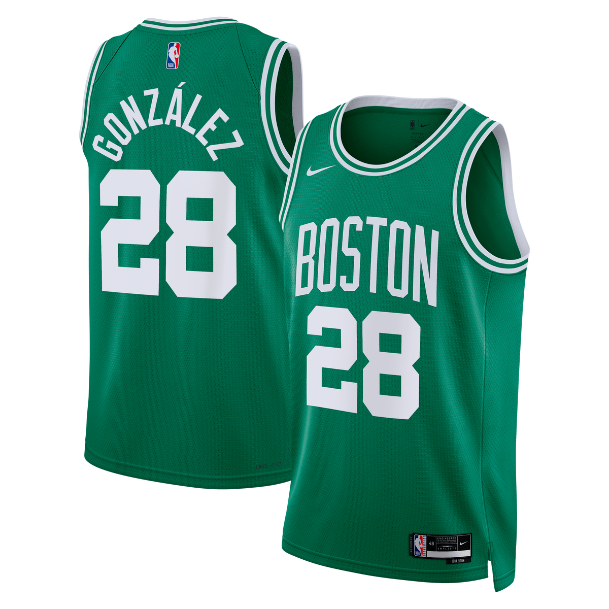 Hugo González Boston Celtics Icon Edition Swingman Basketball Jersey - Kelly Green - Unisex