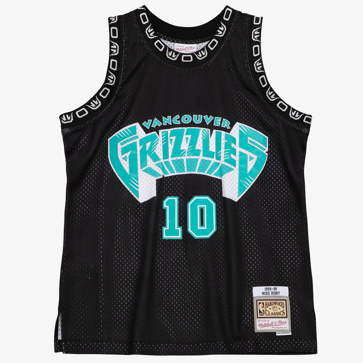 Mike Bibby Vancouver Grizzlies 1998 Team Color Swingman Basketball Jersey - Black