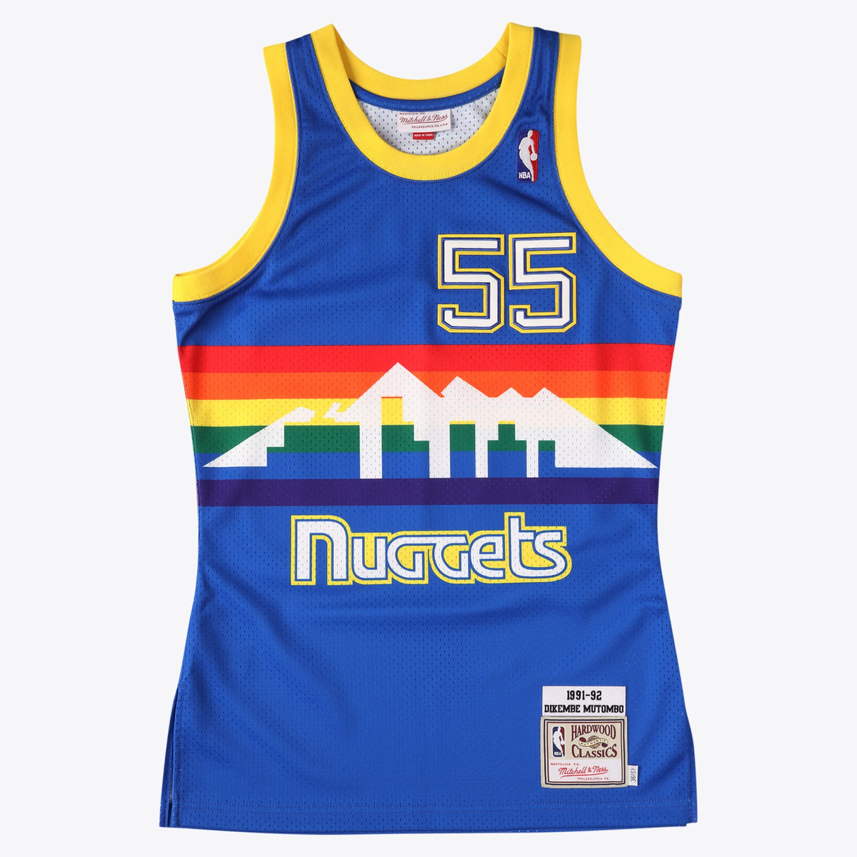 Dikembe Mutombo Denver Nuggets Authentic Basketball Jersey - Royal Blue