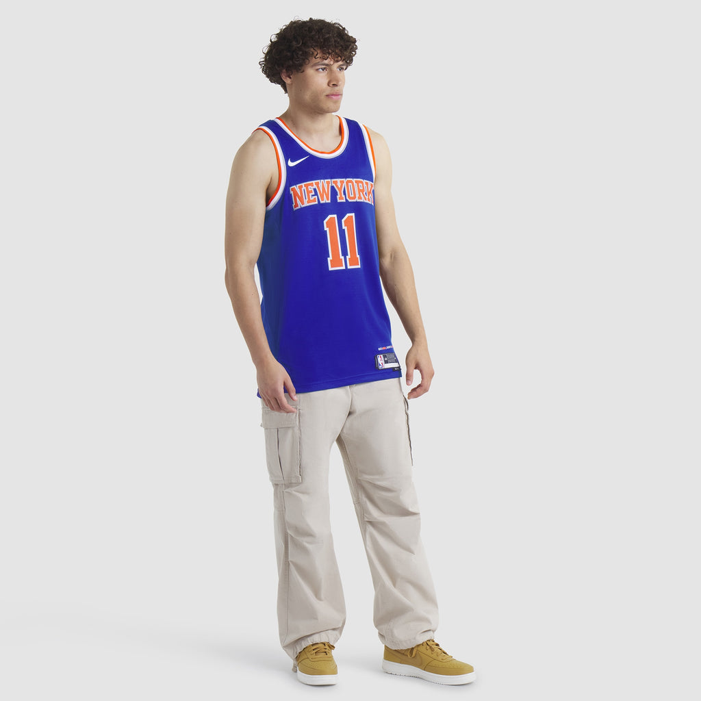 Jalen Brunson New York Knicks Replica Swingman Icon Basketball Jersey - Unisex