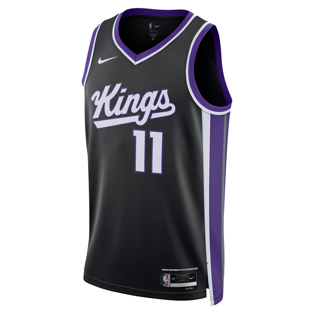 Domantas Sabonis Sacramento Kings Icon Edition Swingman Basketball Jersey - Black - Unisex