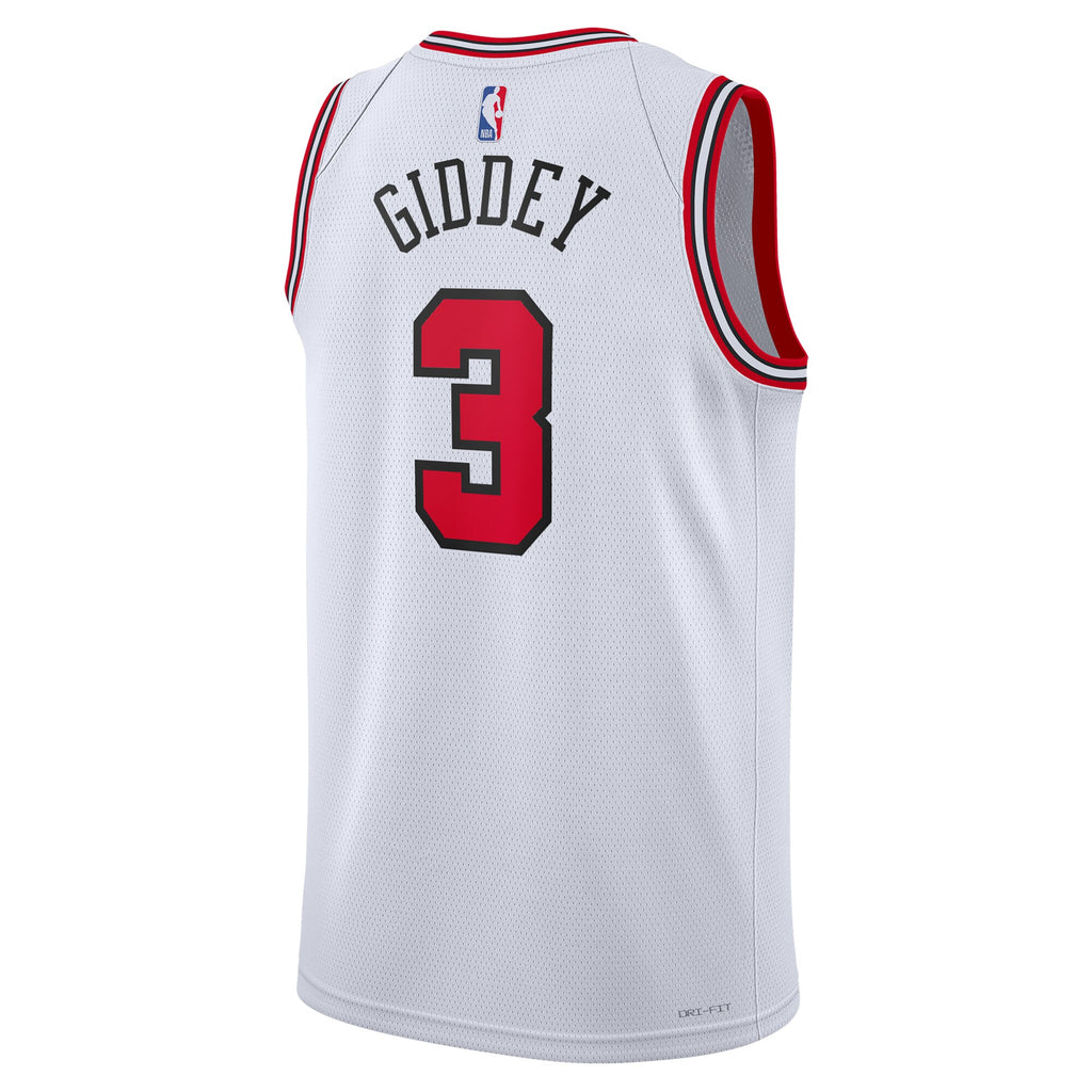 Josh Giddey Chicago Bulls Association Edition Swingman Basketball Jersey - White - Unisex