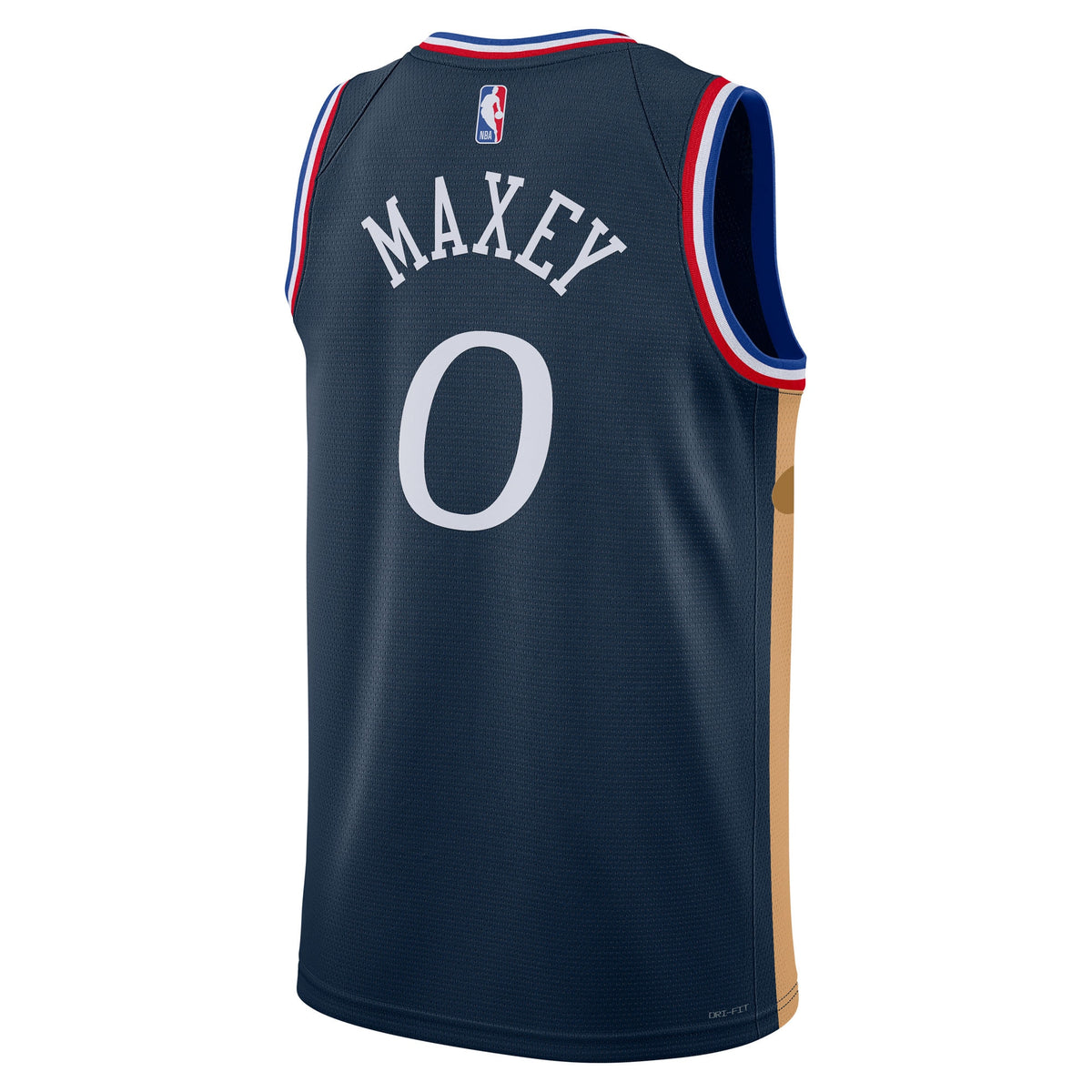 Tyrese Maxey Philadelphia 76ers 2025/26 City Edition Swingman Basketball Jersey - Navy - Unisex