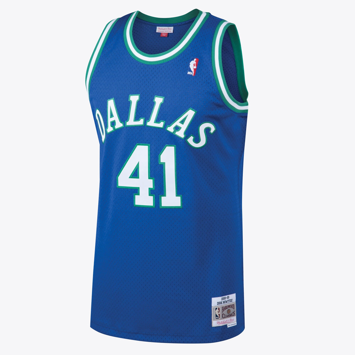 Dirk Nowitzki Dallas Mavericks 1998 Hardwood Classics Swingman Road Basketball Jersey - Royal - Mens