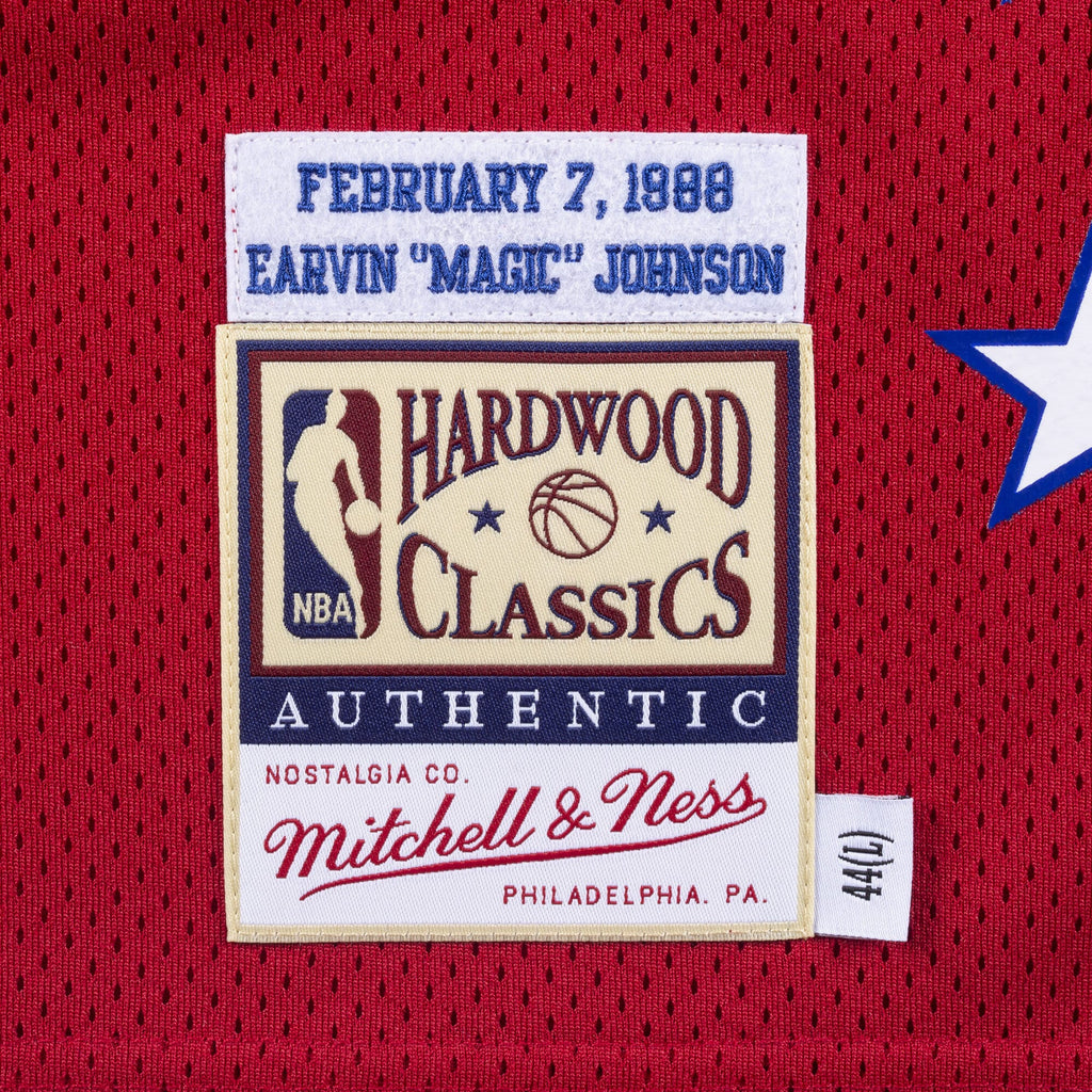 Magic Johnson Los Angeles Lakers 1988 All - Star West Authentic Basketball Jersey