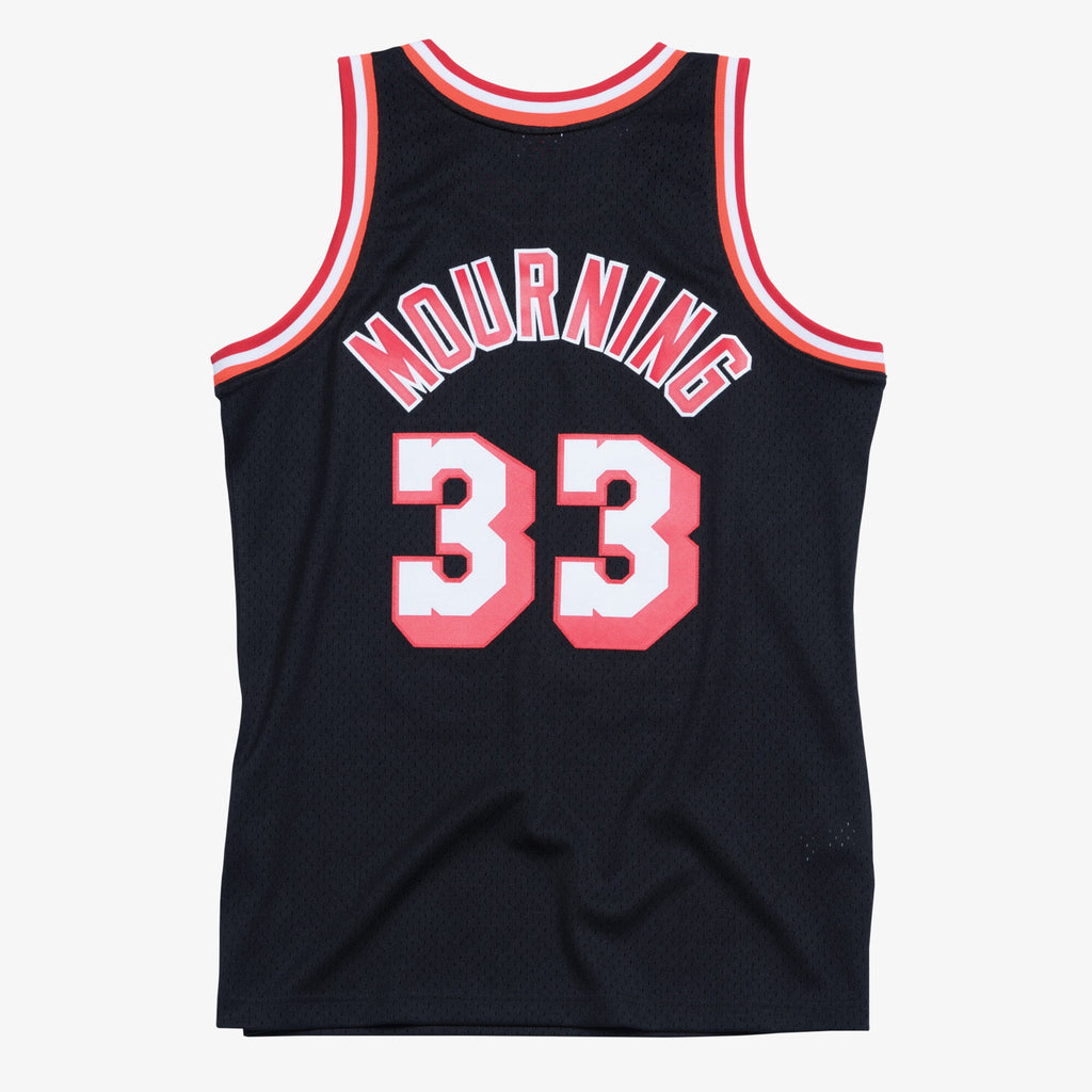 Alonzo Mourning Miami Heat Hardwood Classics Swingman Basketball Jersey - Mens