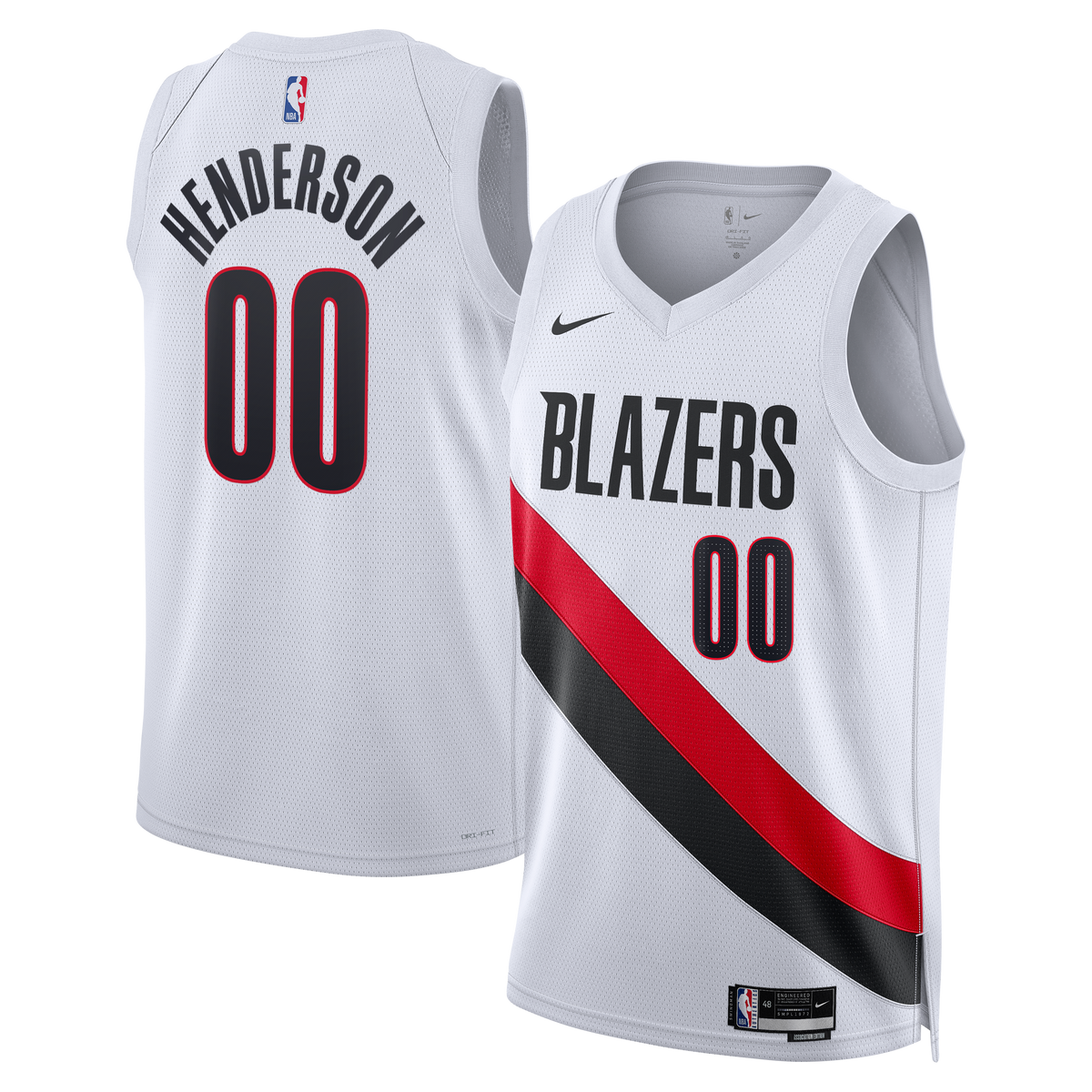 Scoot Henderson Portland Trail Blazers Association Edition Replica Swingman Basketball Jersey - White - Unisex