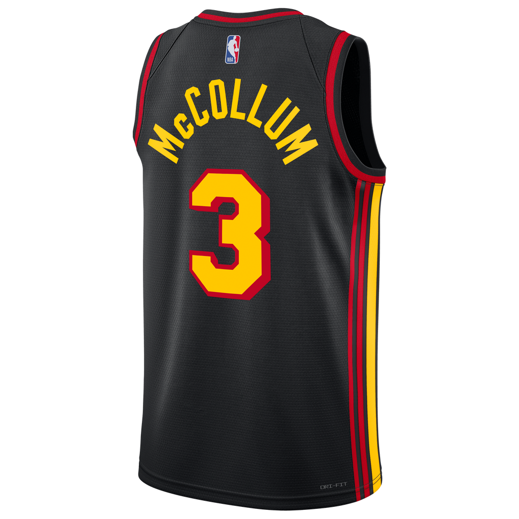 CJ McCollum Atlanta Hawks Statement Edition Swingman Basketball Jersey - Black - Unisex