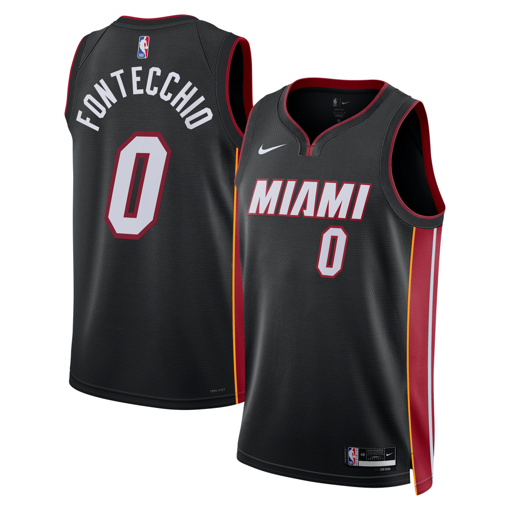 Simone Fontecchio Miami Heat Icon Edition Swingman Basketball Jersey - Black - Unisex