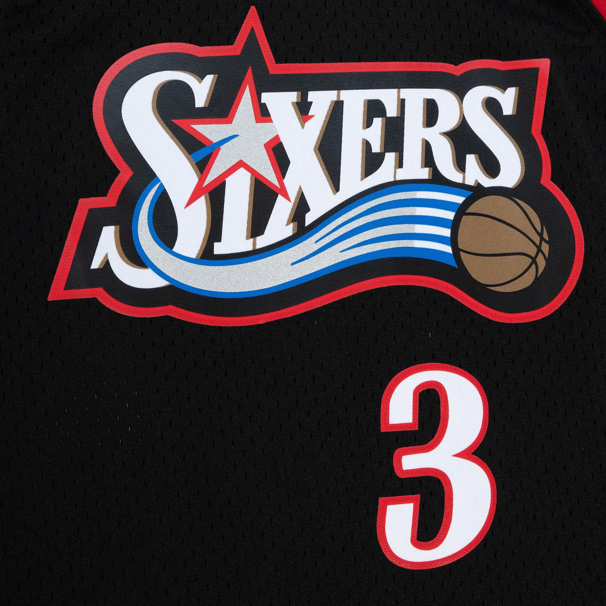 Allen Iverson Philadelphia 76ers 2006 Spain Authentic Alternate Basketball Jersey - Black