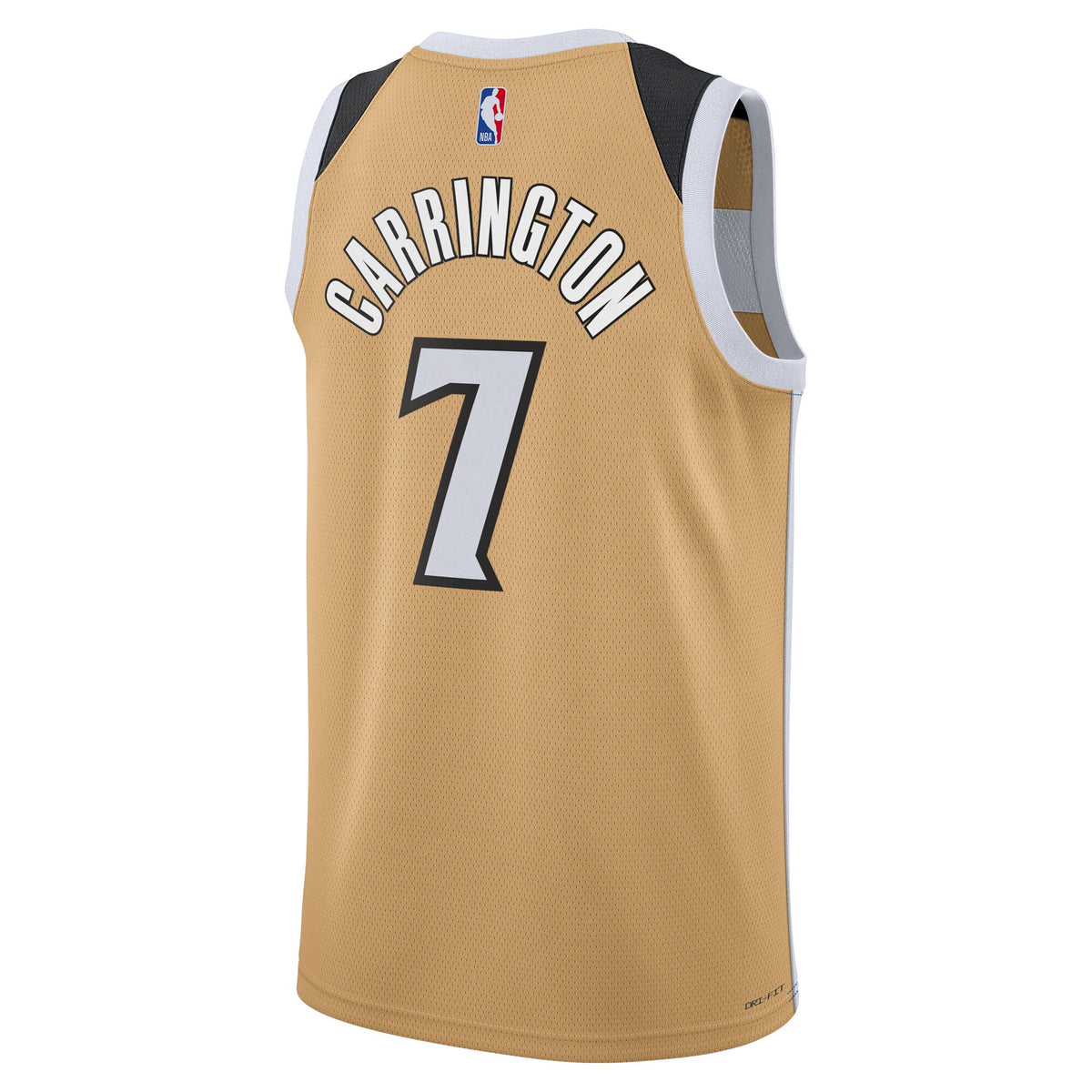 Carlton Carrington Washington Wizards 2025/26 City Edition Swingman Basketball Jersey - Tan - Unisex