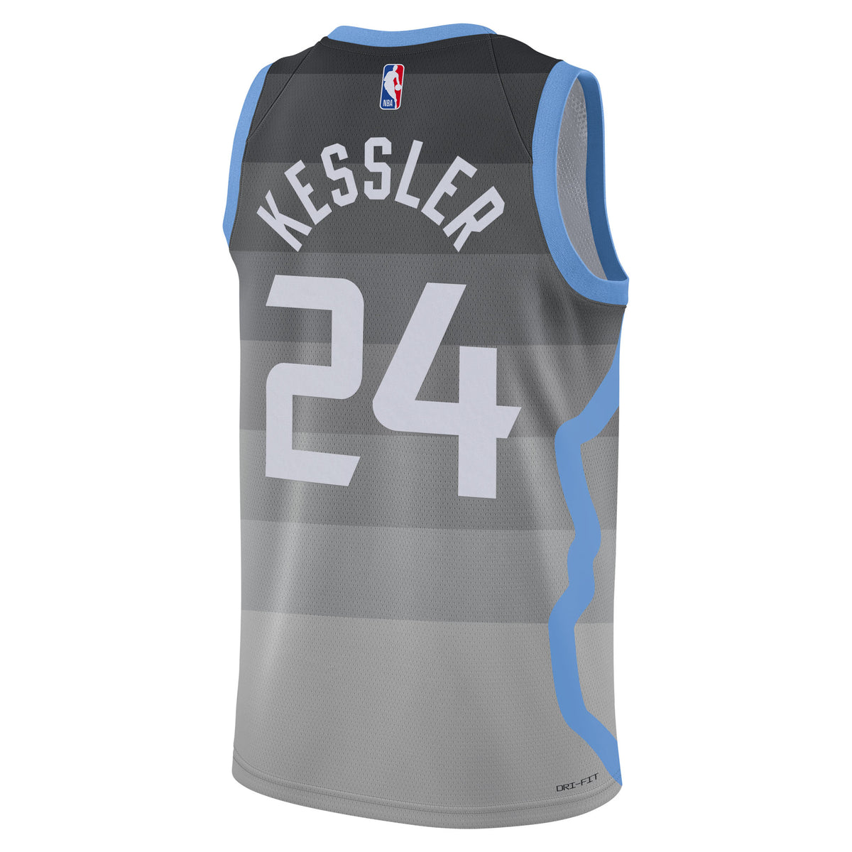 Walker Kessler Utah Jazz 2025/26 City Edition Swingman Basketball Jersey - Gray - Unisex