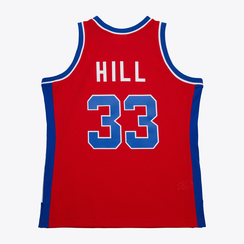 Grant Hill Detroit Pistons 1994 Dark Authentic Basketball Jersey - Red