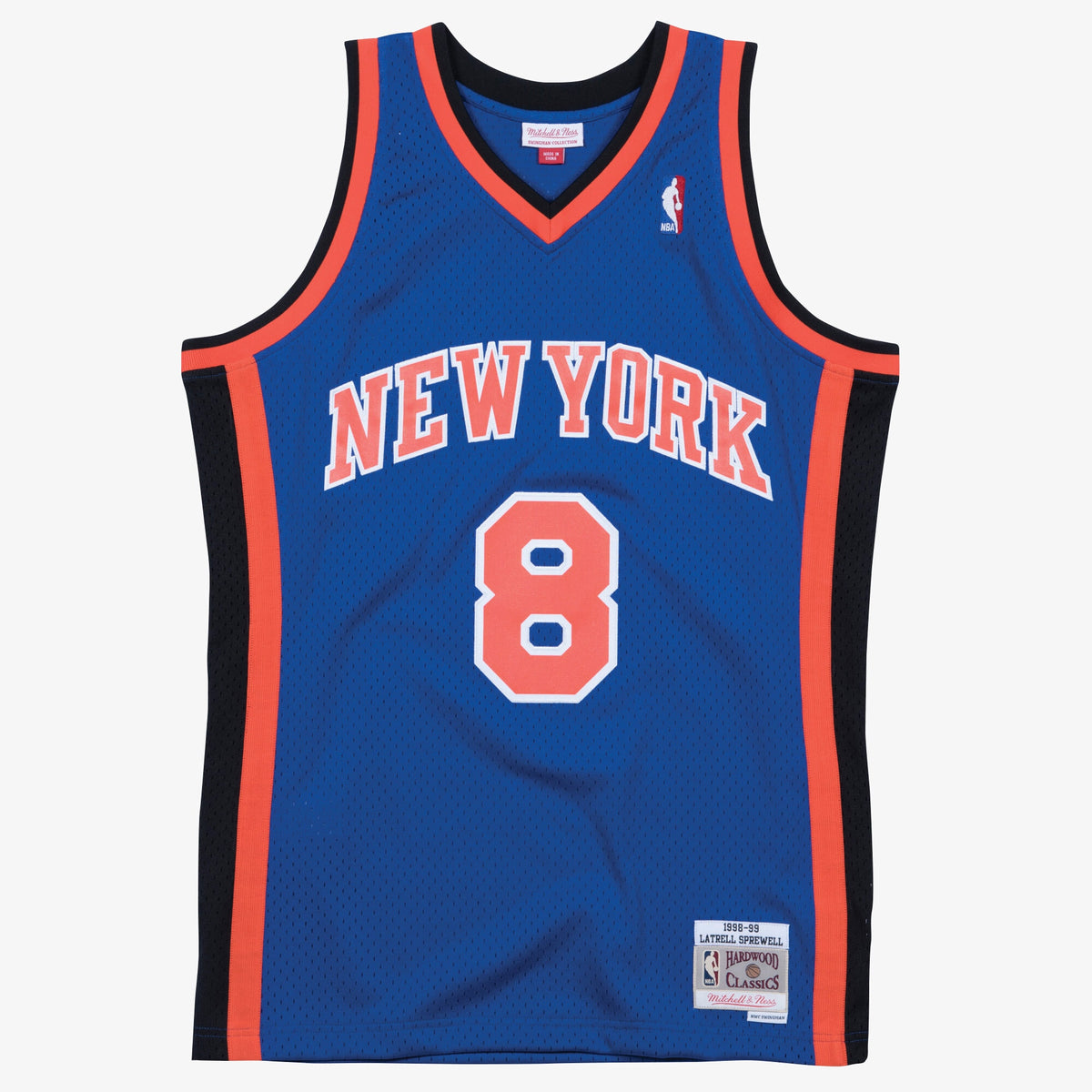 Latrell Sprewell New York Knicks 1998 - 99 Swingman Road Basketball Jersey
