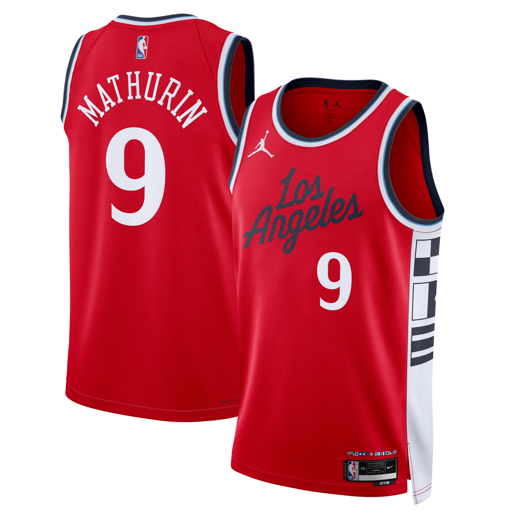 Bennedict Mathurin Los Angeles Clippers Statement Edition Swingman Basketball Jersey - Red - Mens
