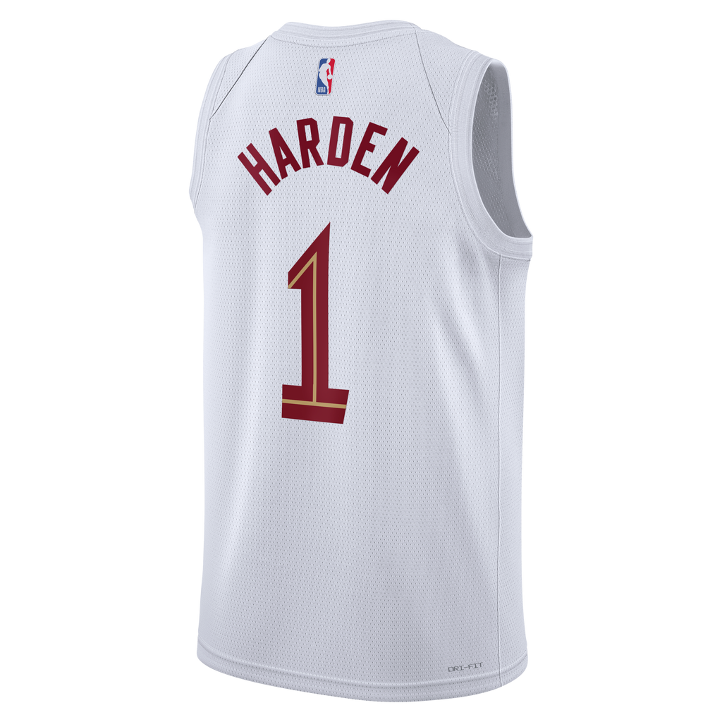 James Harden Cleveland Cavaliers Association Edition Swingman Basketball Jersey - White - Unisex
