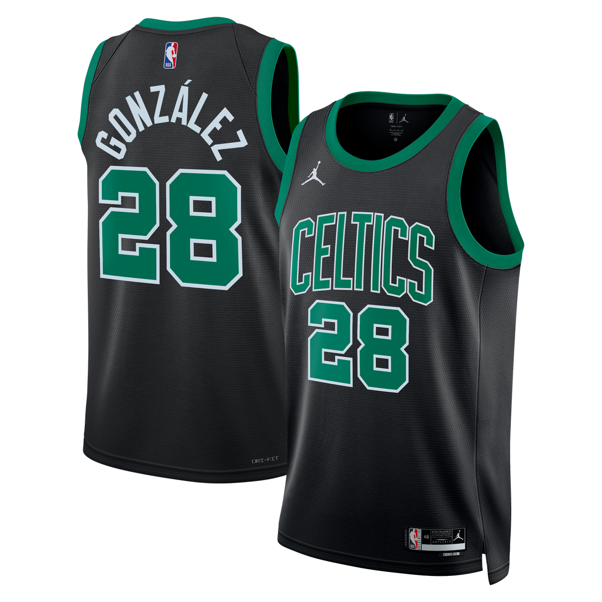Hugo González Boston Celtics Statement Edition Swingman Basketball Jersey - Black - Unisex