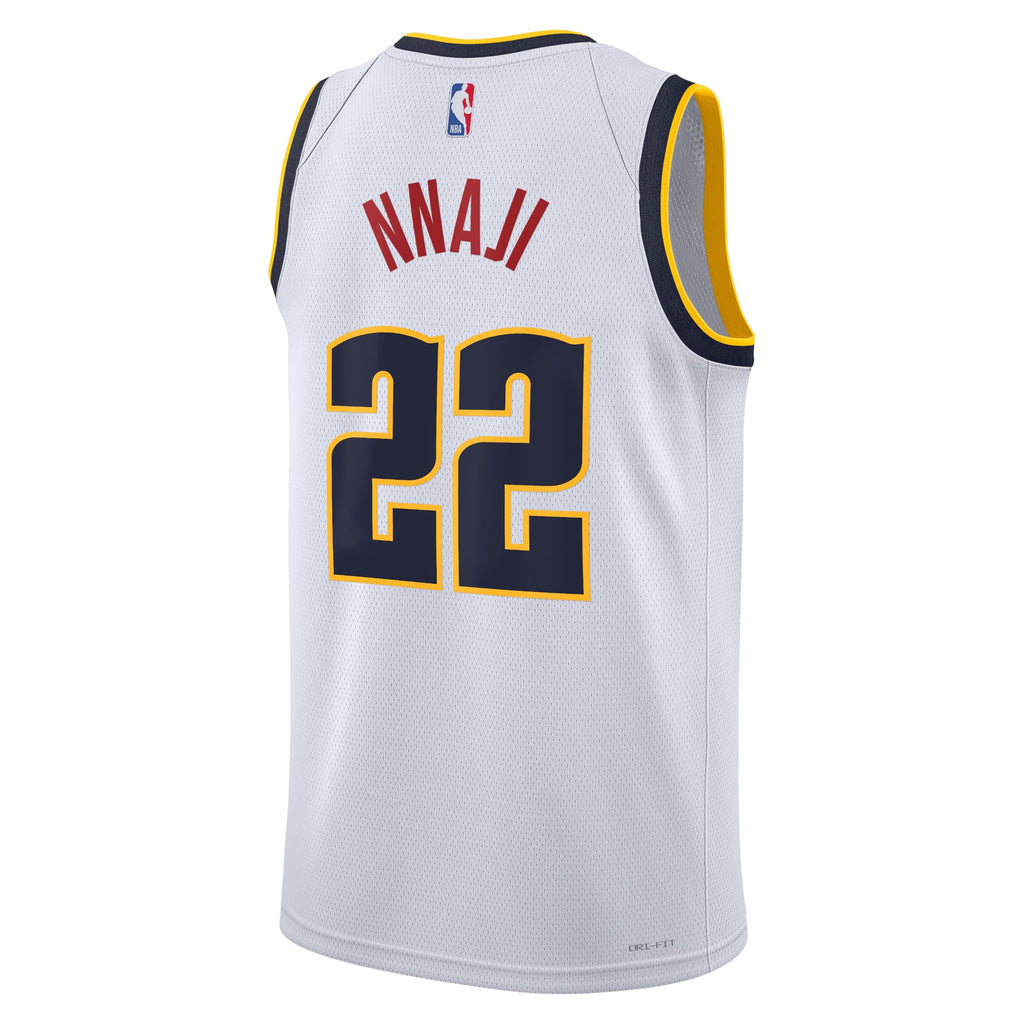 Zeke Nnaji Denver Nuggets Association Edition Swingman Basketball Jersey - White - Unisex
