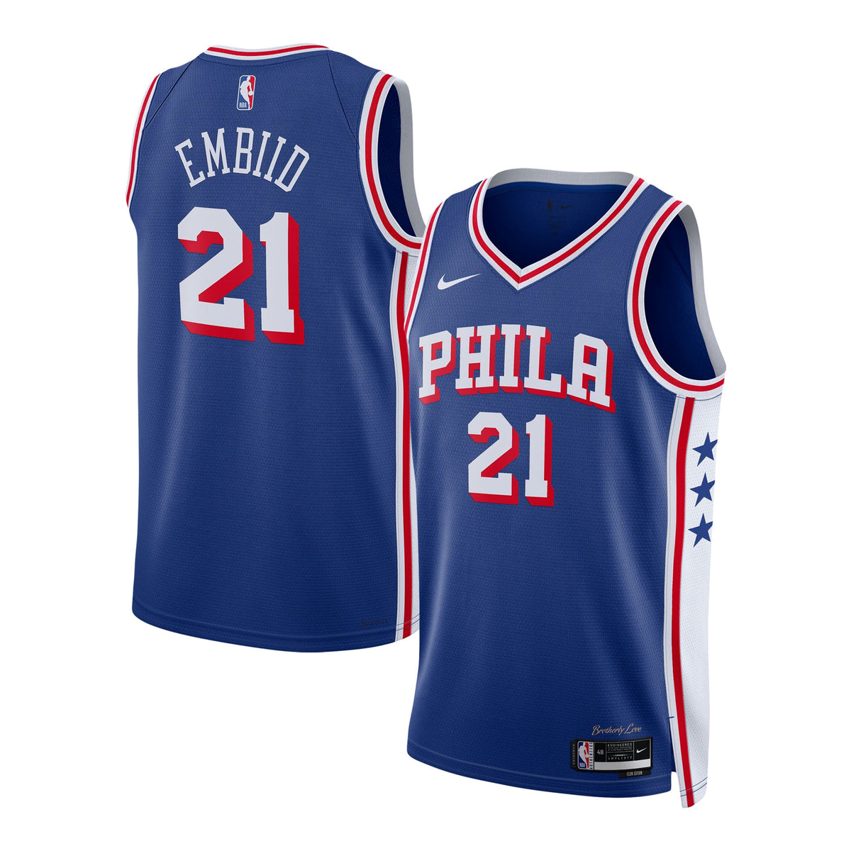 Joel Embiid Philadelphia 76ers Icon Edition Swingman Basketball Jersey - Unisex