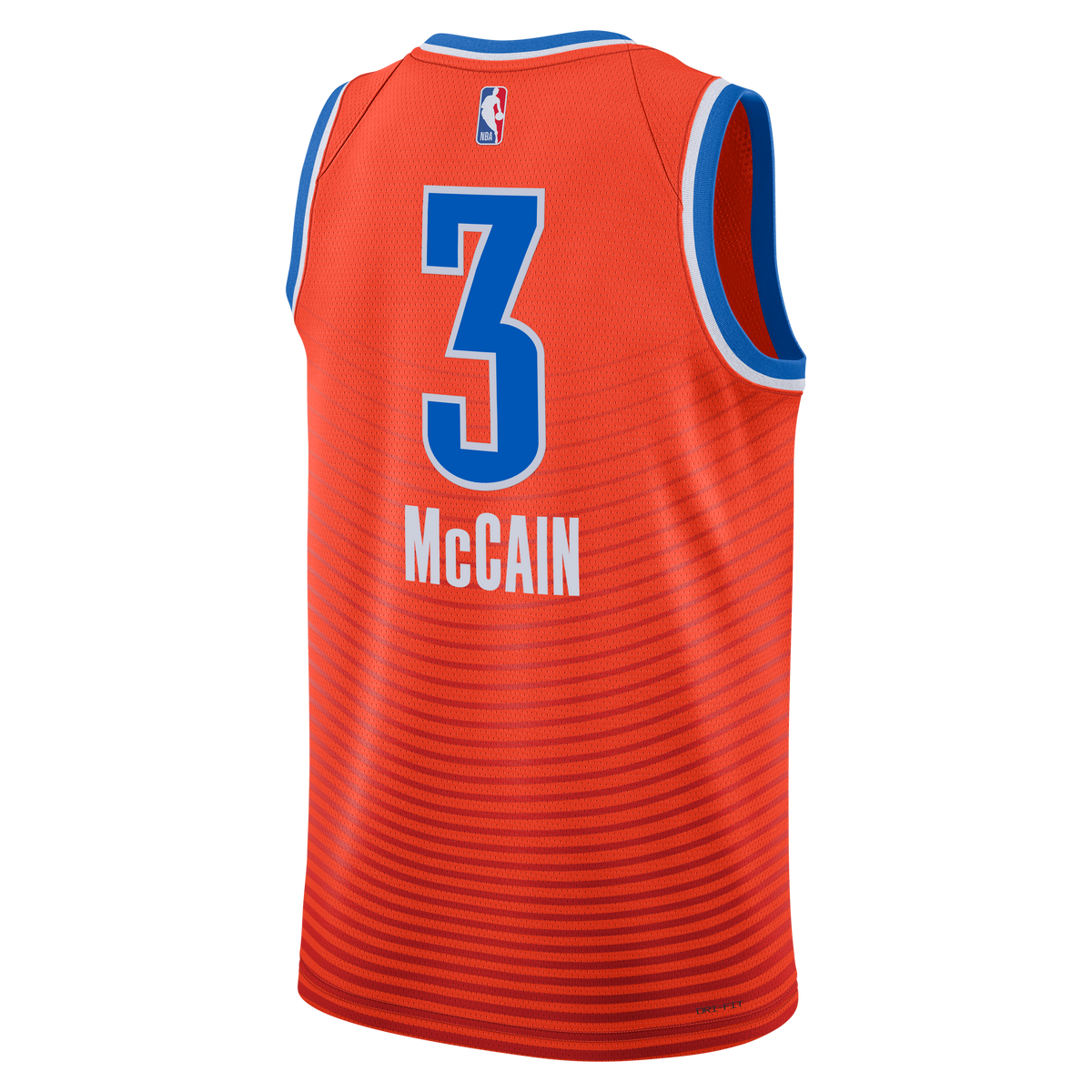Jared McCain Oklahoma City Thunder Statement Edition Swingman Basketball Jersey - Orange - Unisex