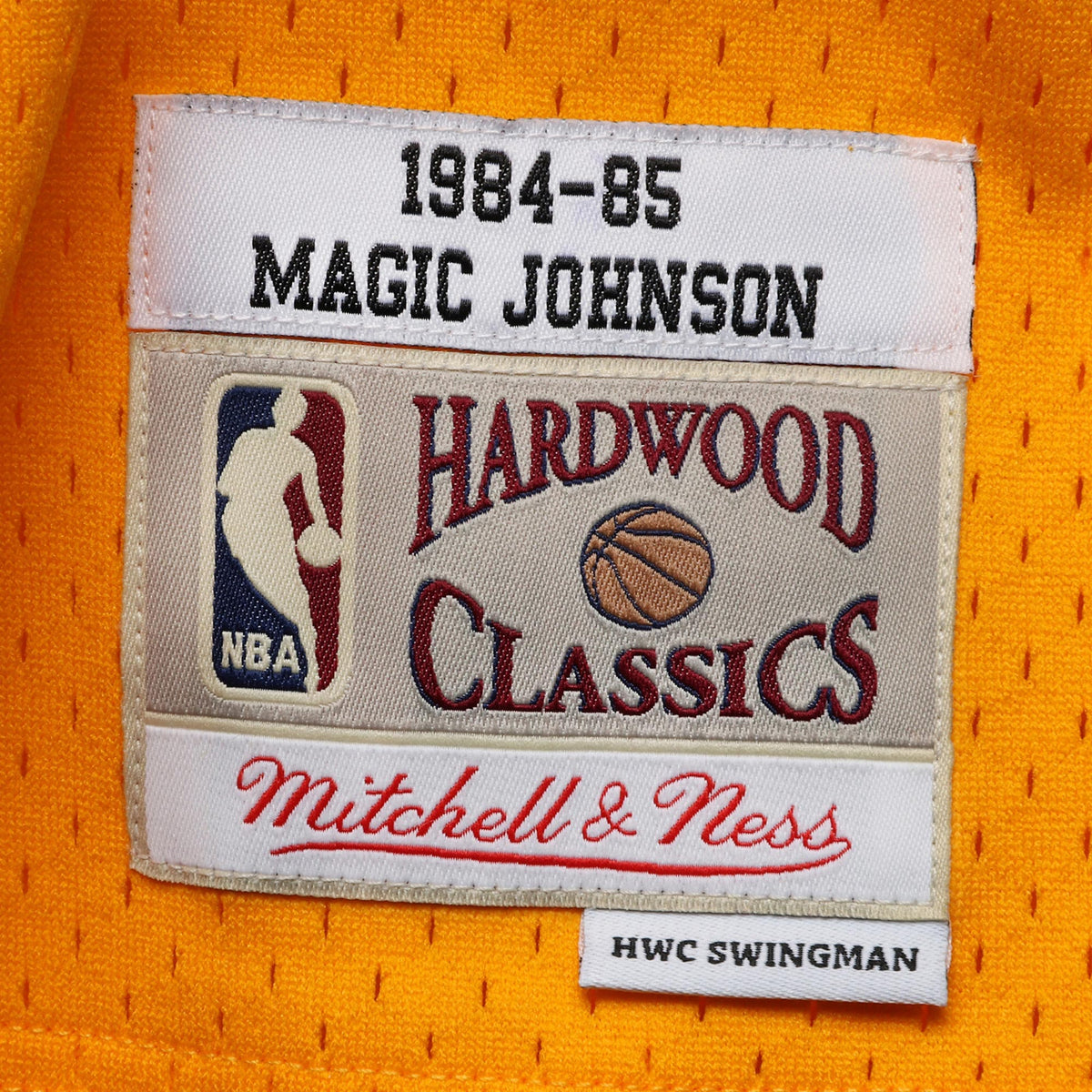 Magic Johnson Los Angeles Lakers 1984 - 85 Hardwood Classics Swingman Basketball Jersey - Mens