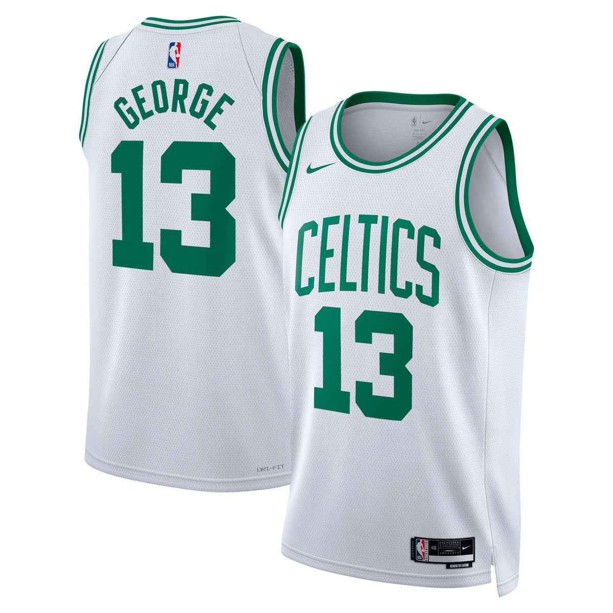 Paul George Boston Celtics Association Edition Swingman Basketball Jersey - White - Unisex