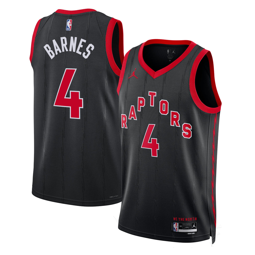 Scottie Barnes Toronto Raptors Statement Edition Swingman Basketball Jersey - Black - Unisex
