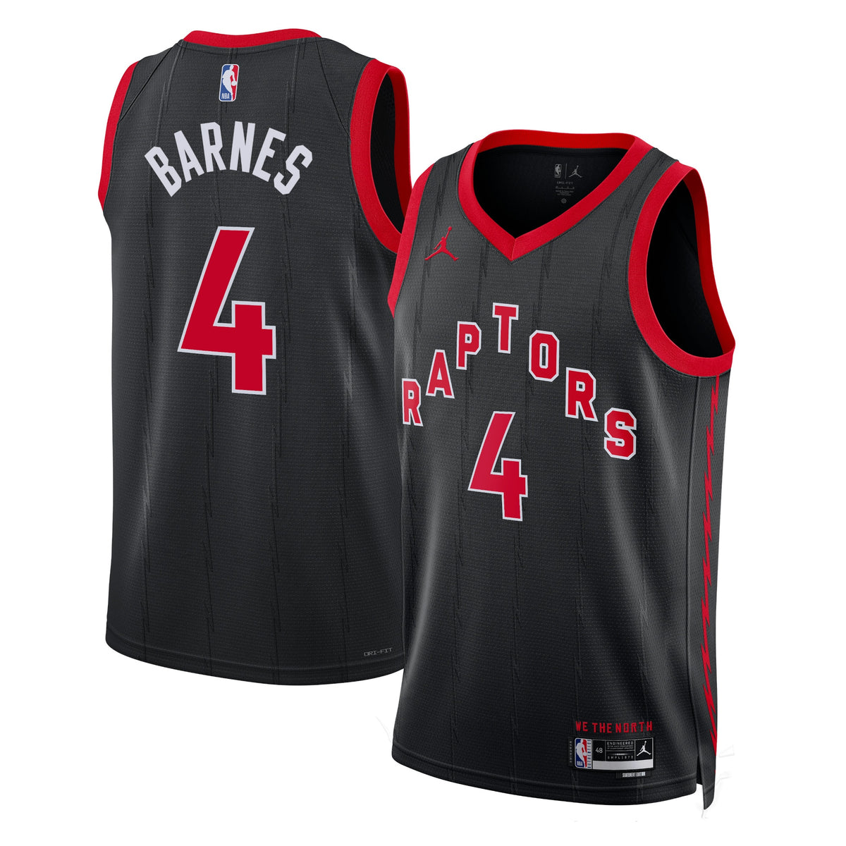 Scottie Barnes Toronto Raptors Statement Edition Swingman Basketball Jersey - Black - Unisex
