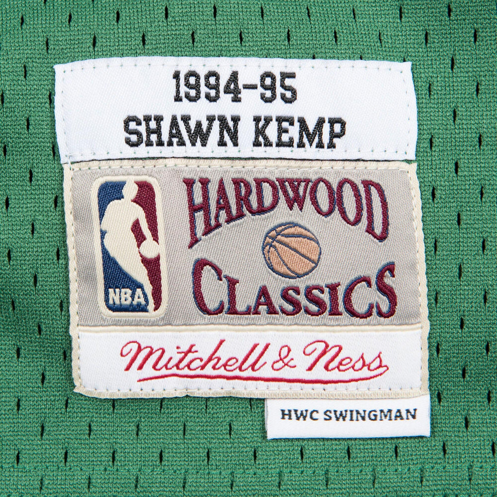 Shawn Kemp Seattle Supersonics Hardwood Classics Swingman Road Basketball Jersey - Mens