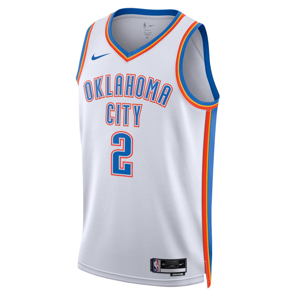 Shai Gilgeous - Alexander Oklahoma City Thunder Association Edition Swingman Basketball Jersey - White - Unisex