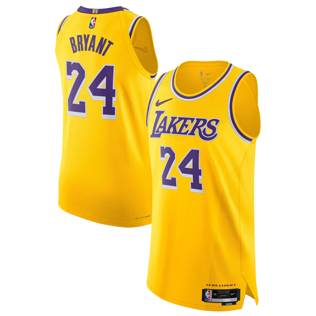 Kobe Bryant Los Angeles Lakers Authentic Icon Basketball Jersey - Unisex