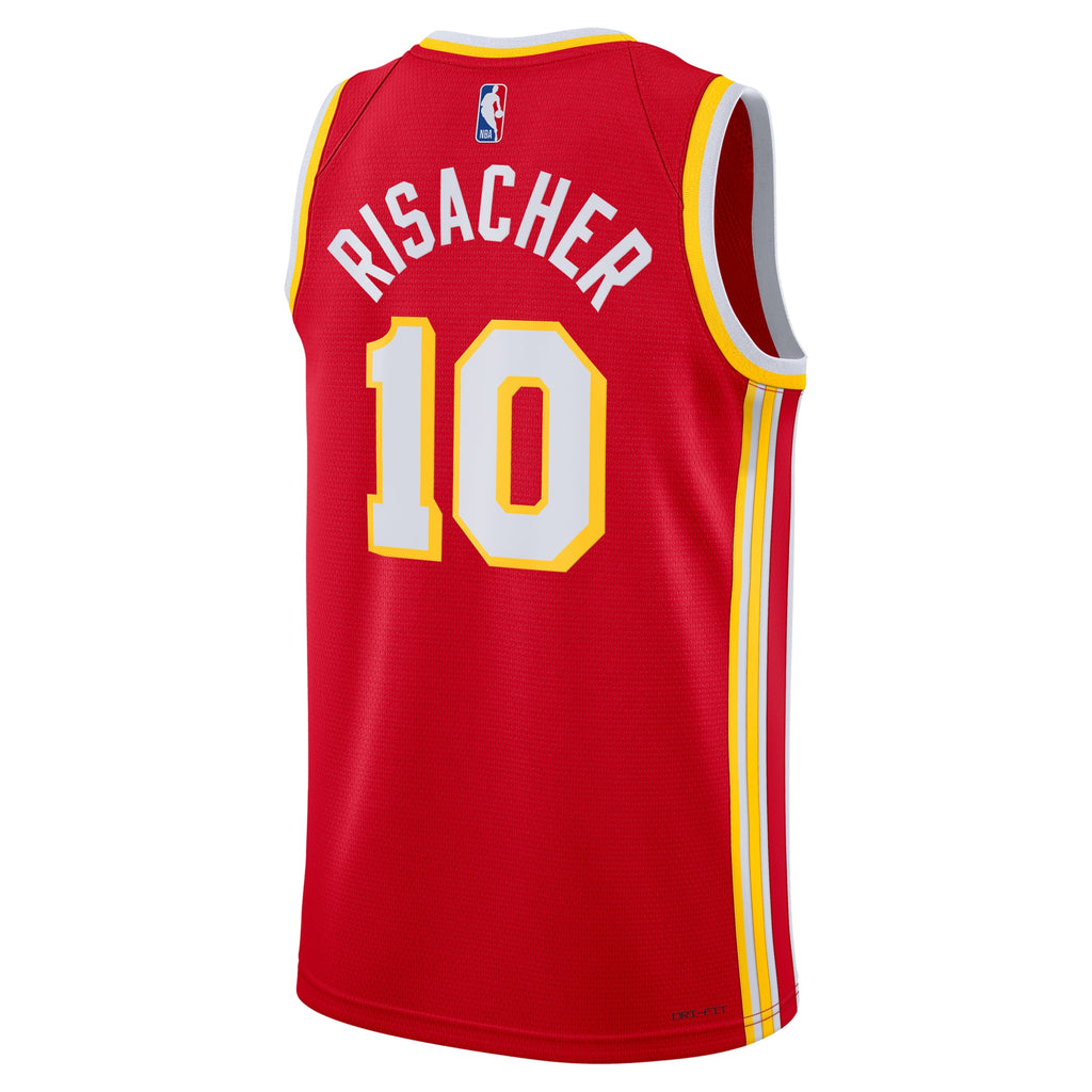 Zaccharie Risacher Atlanta Hawks Swingman Icon Basketball Jersey - Red - Unisex