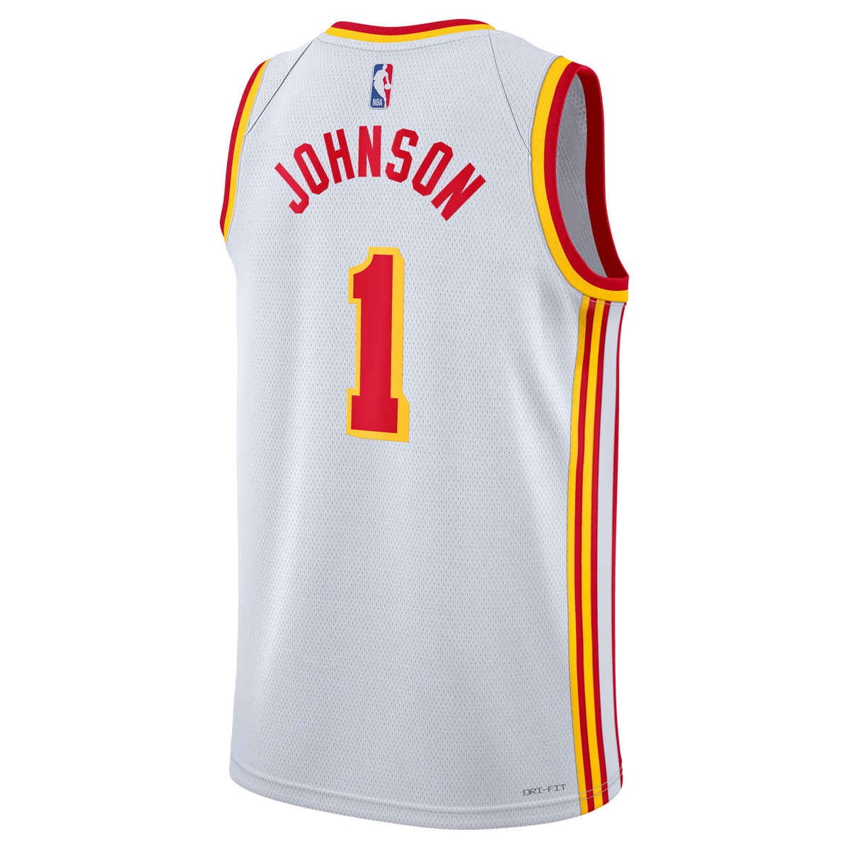 Jalen Johnson Atlanta Hawks Association Edition Swingman Basketball Jersey - White - Unisex