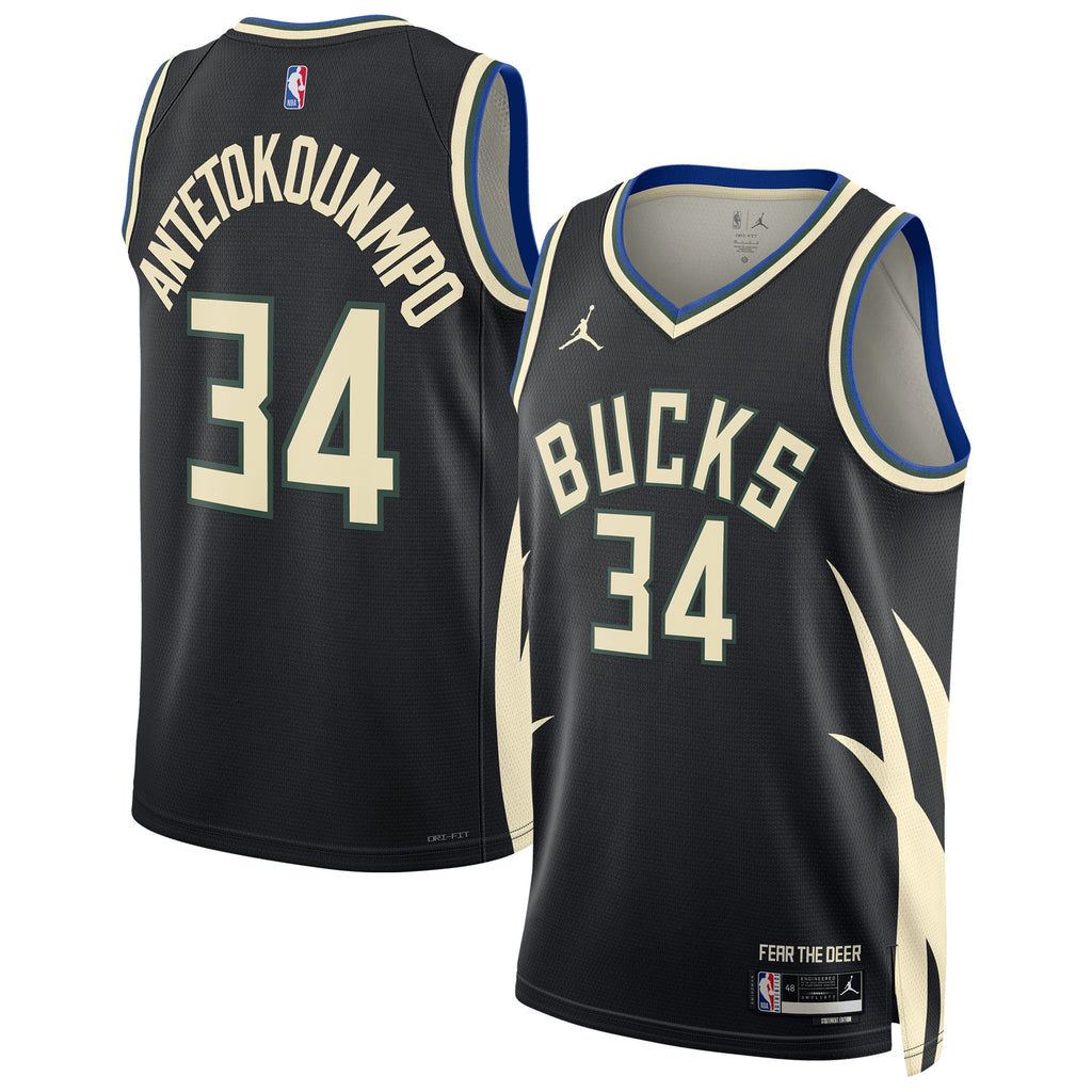 Giannis Antetokounmpo Milwaukee Bucks moisture - wicking Swingman Basketball Jersey - Mens