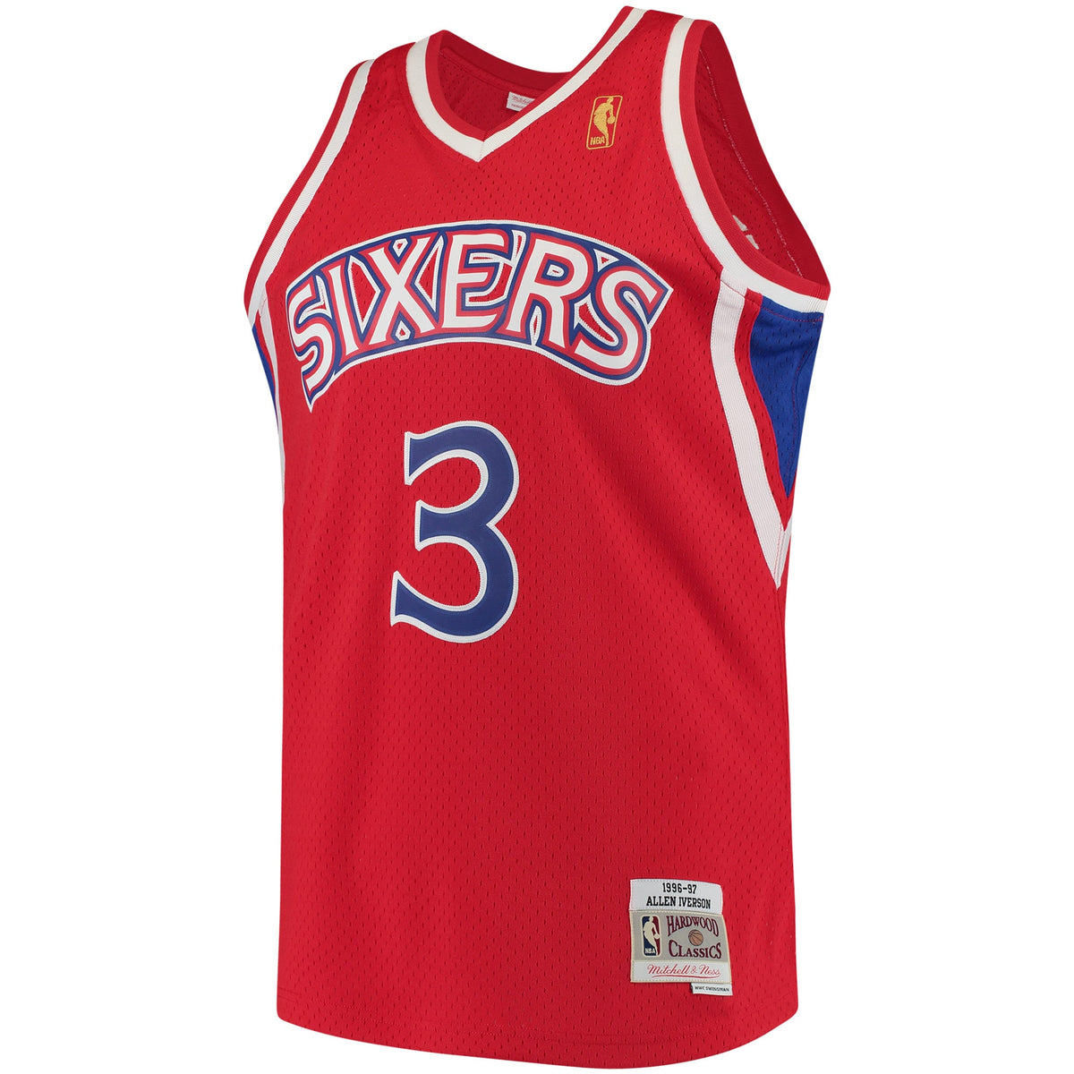 Allen Iverson Philadelphia 76ers 1996 - 97 Hardwood Classics Swingman Basketball Jersey - Mens