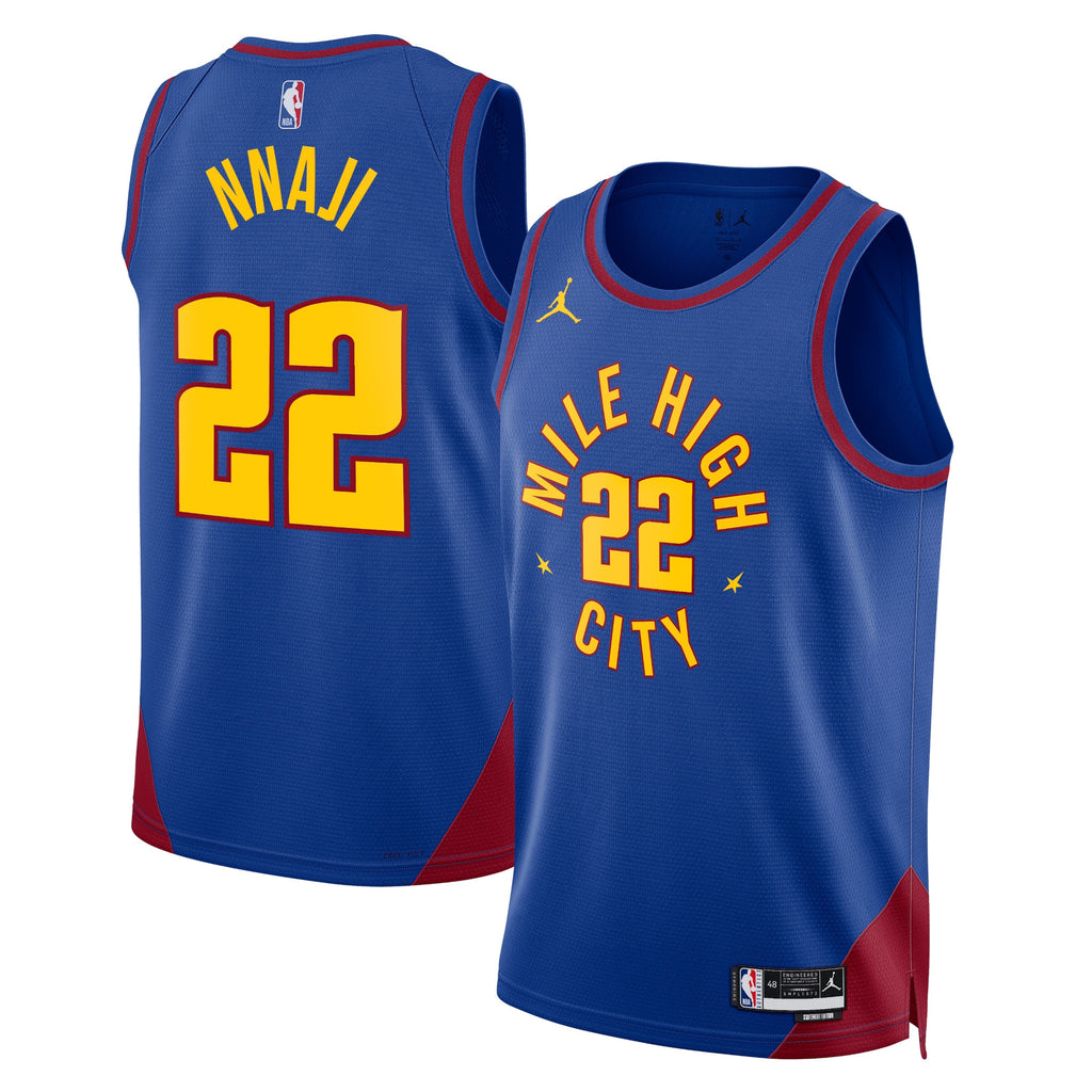 Zeke Nnaji Denver Nuggets Statement Edition Swingman Basketball Jersey - Blue - Unisex