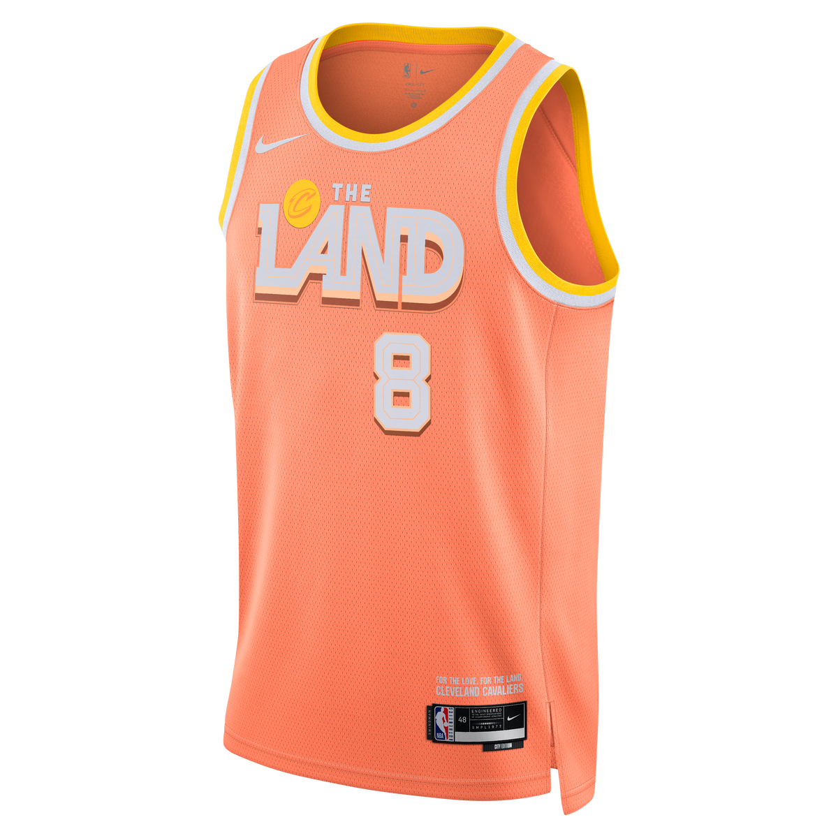 Dennis Schröder Cleveland Cavaliers 2025/26 City Edition Swingman Basketball Jersey - Orange - Unisex