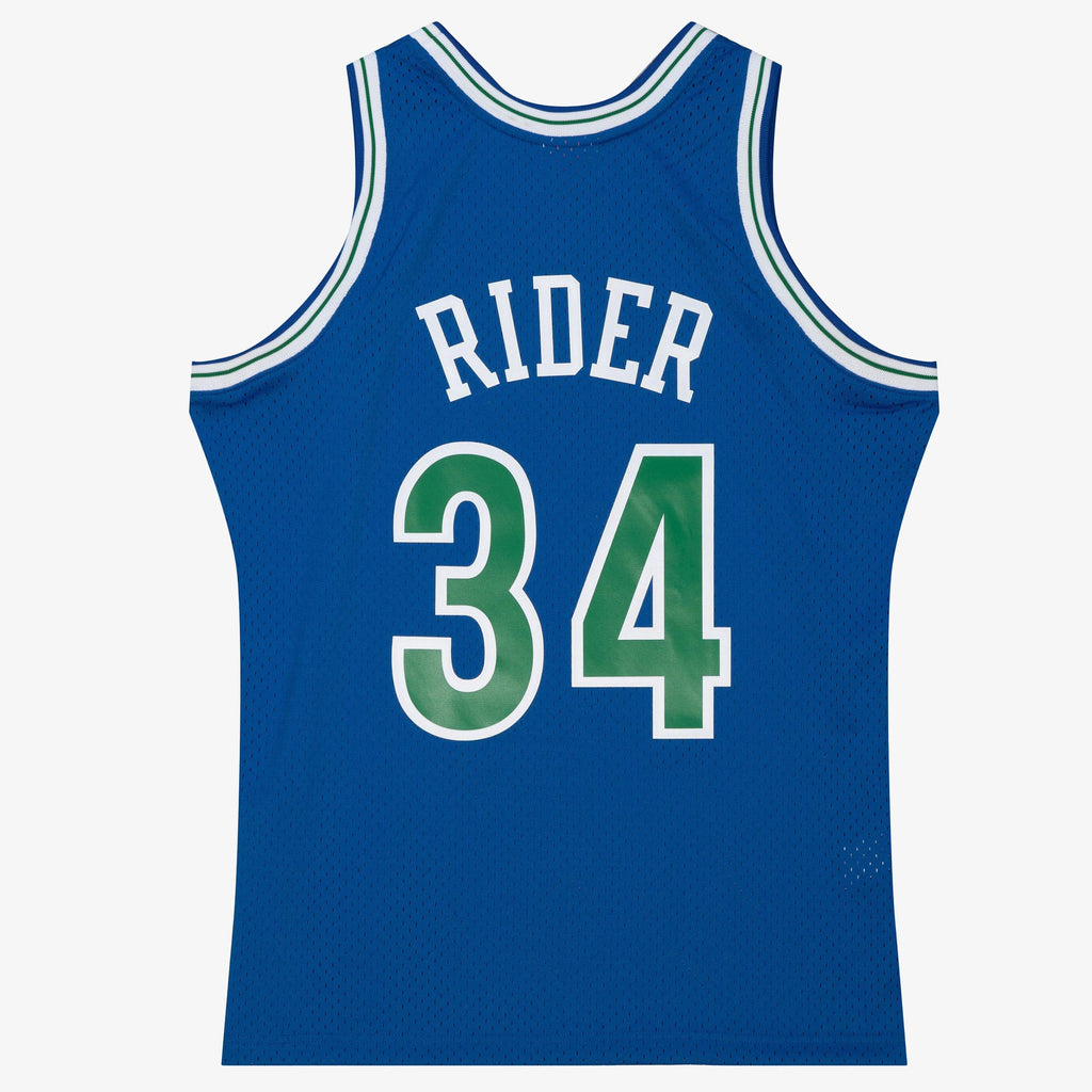 Isaiah Rider Jr Minnesota Timberwolves 1993 Dark Authentic Basketball Jersey - Midnight Blue