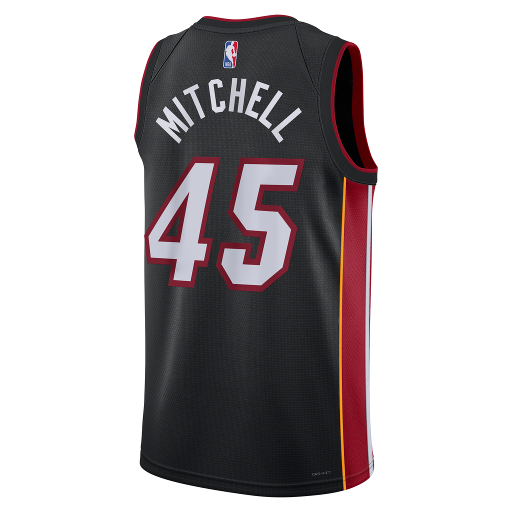 Davion Mitchell Miami Heat Icon Edition Swingman Basketball Jersey - Black - Unisex