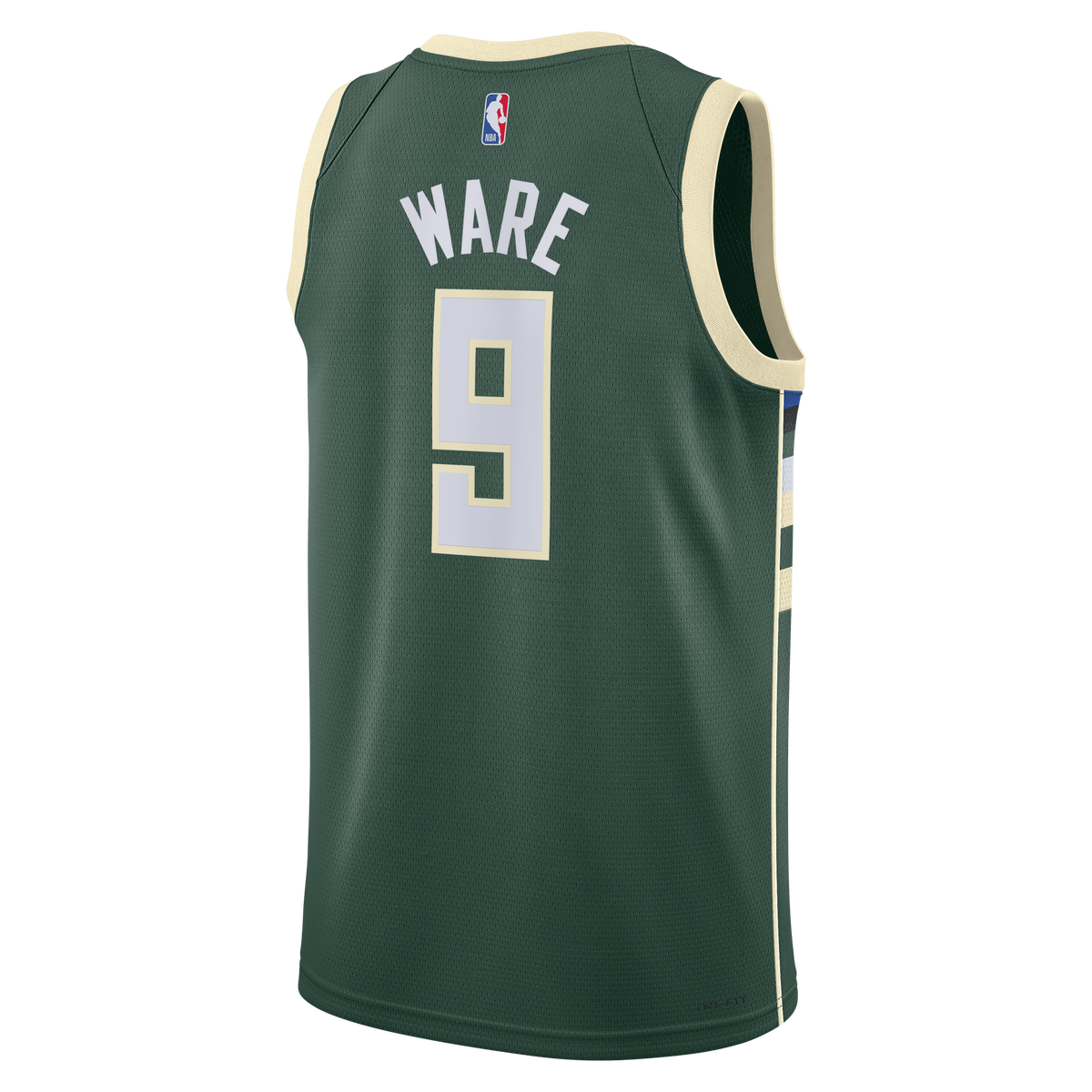 Kel'el Ware Milwaukee Bucks Icon Edition Swingman Basketball Jersey - White - Unisex