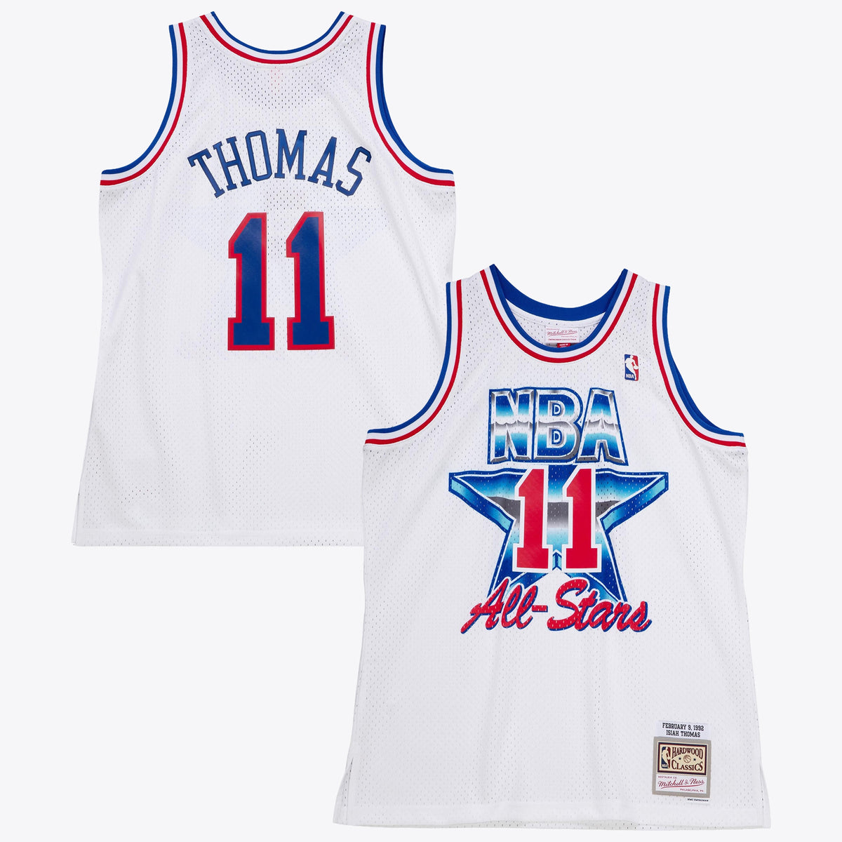 Isiah Thomas Detroit Pistons 1992 All - Star East Authentic Basketball Jersey - White