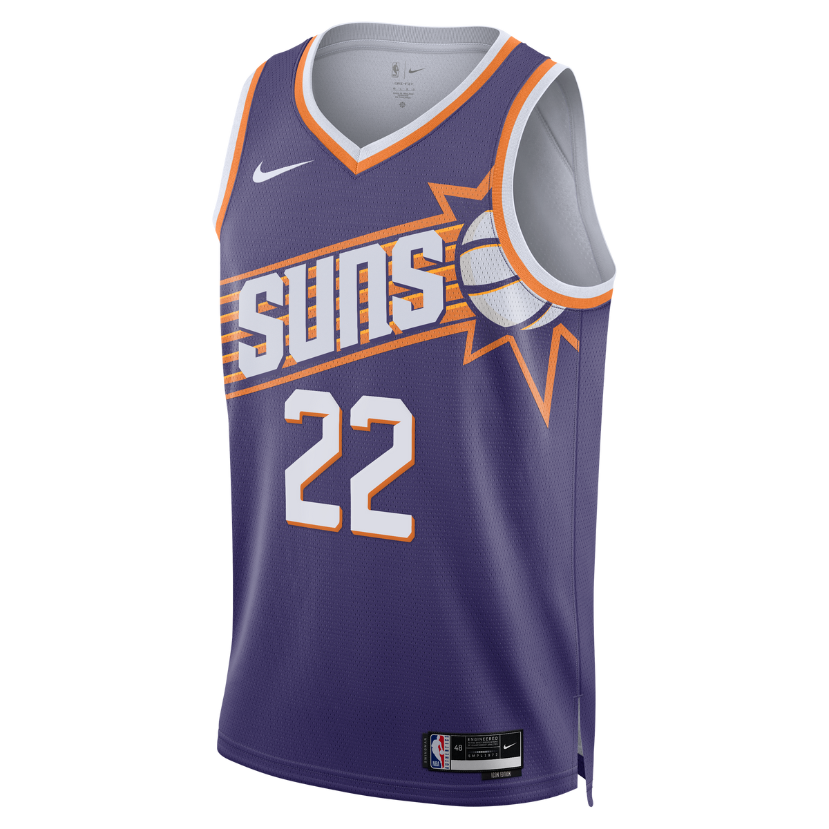 Miles Bridges Phoenix Suns Icon Edition Swingman Basketball Jersey - Purple - Unisex