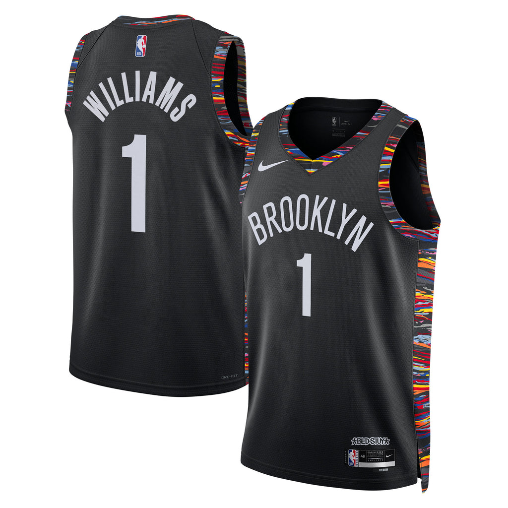Ziaire Williams Brooklyn Nets 2025/26 City Edition Swingman Basketball Jersey - Black - Unisex